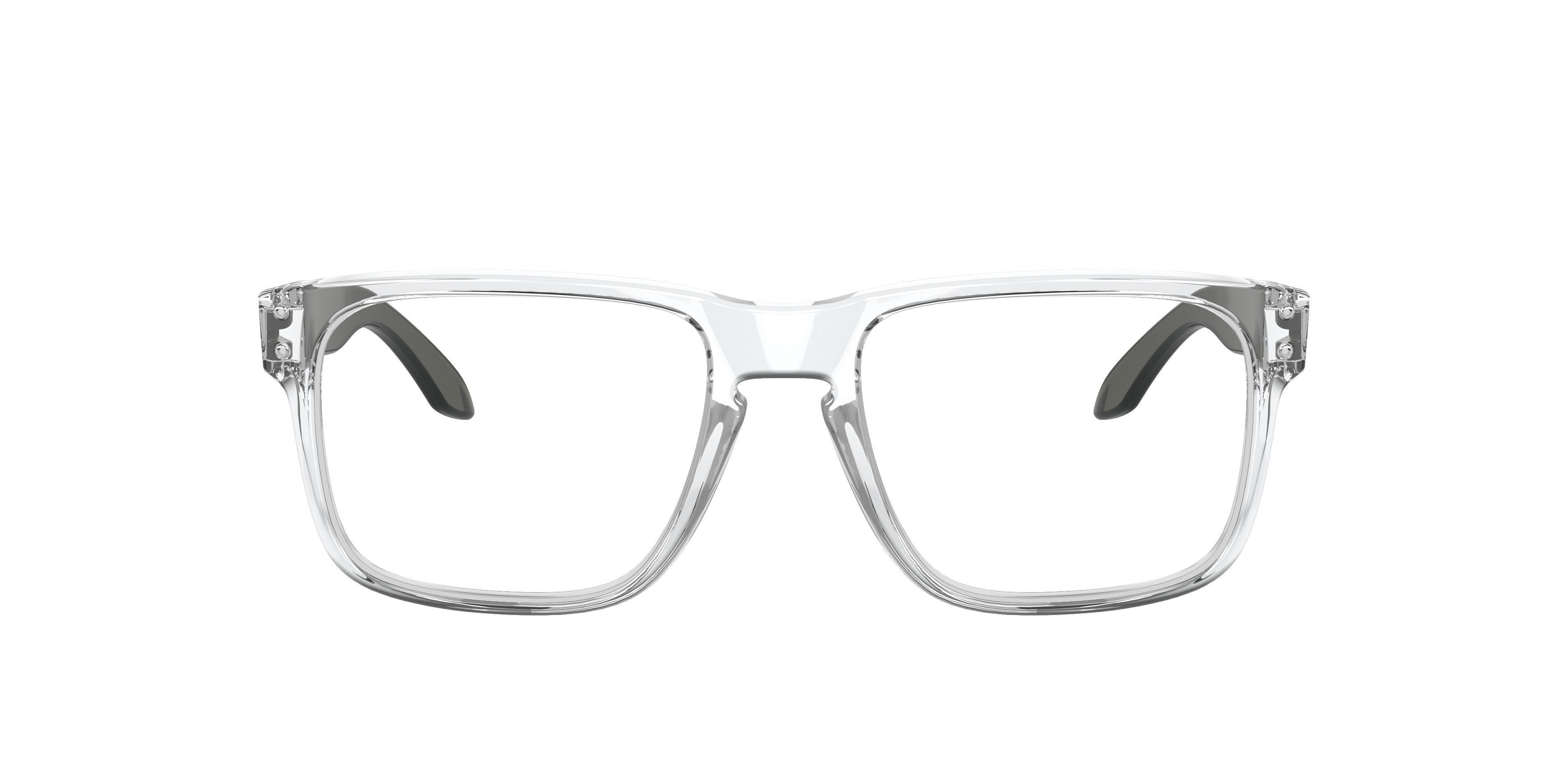 Oakley Holbrook RX OX8156 in Polished Clear, front view #Colour_Polished Clear