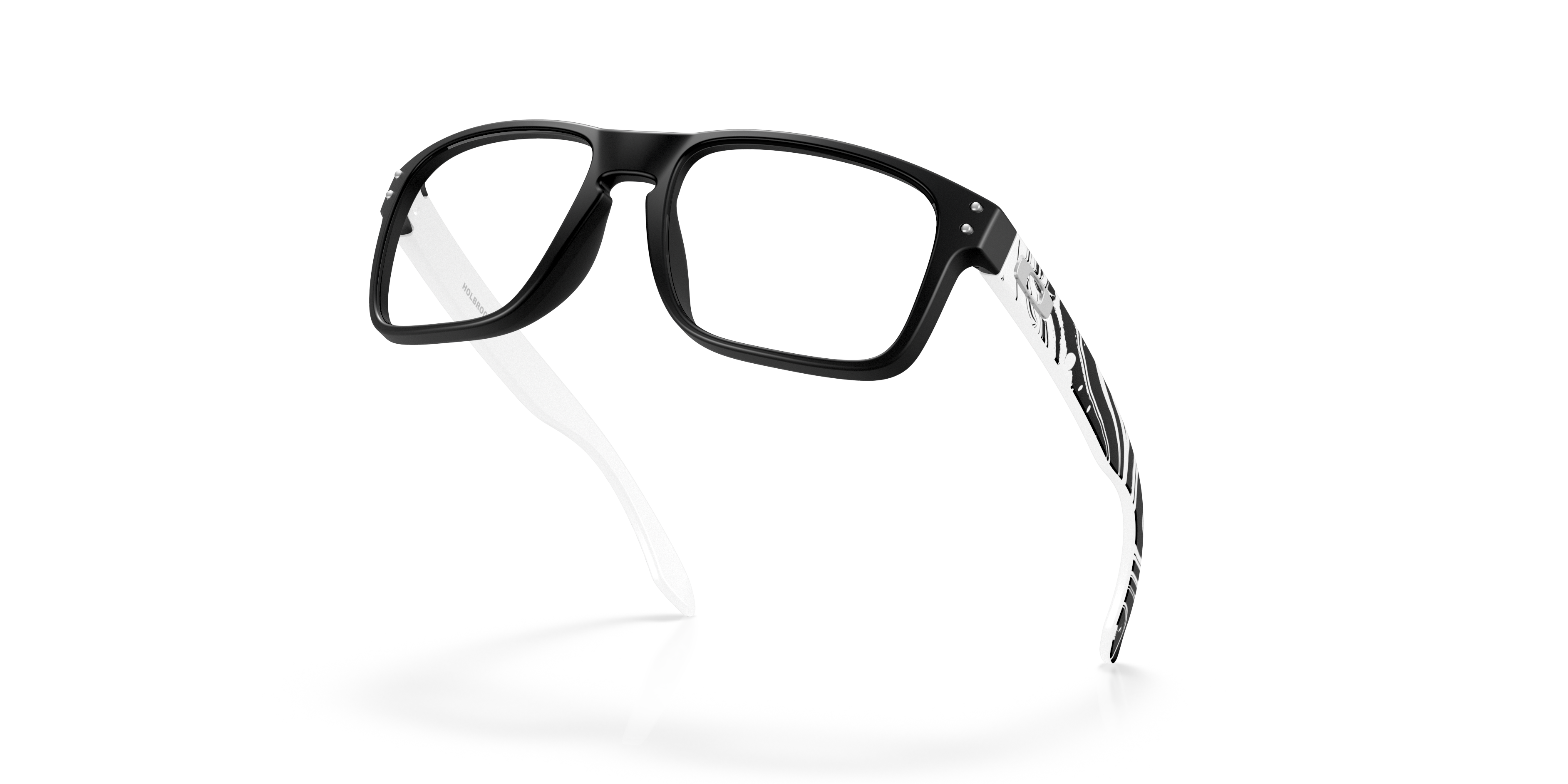 Oakley Holbrook RX OX8156 in Satin Black (815615), angled view #Colour_Satin Black (815615)