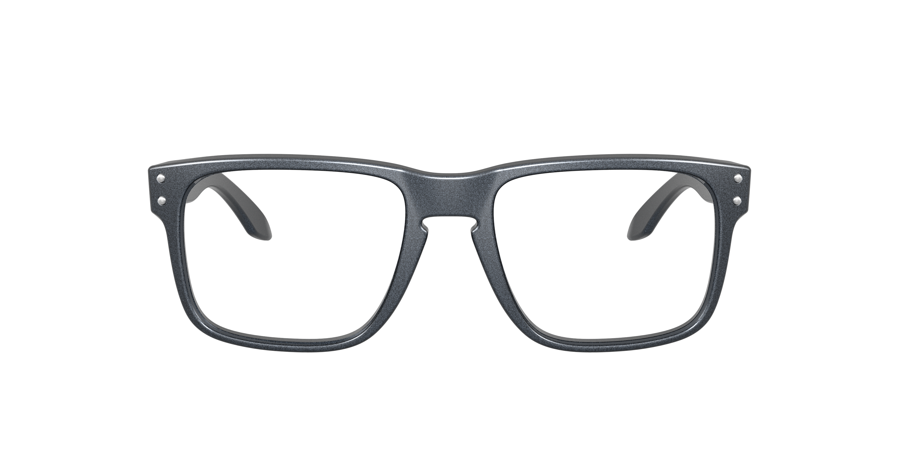 Oakley Holbrook RX OX8156 in Matte Blue Steel, front view #Colour_Matte Blue Steel