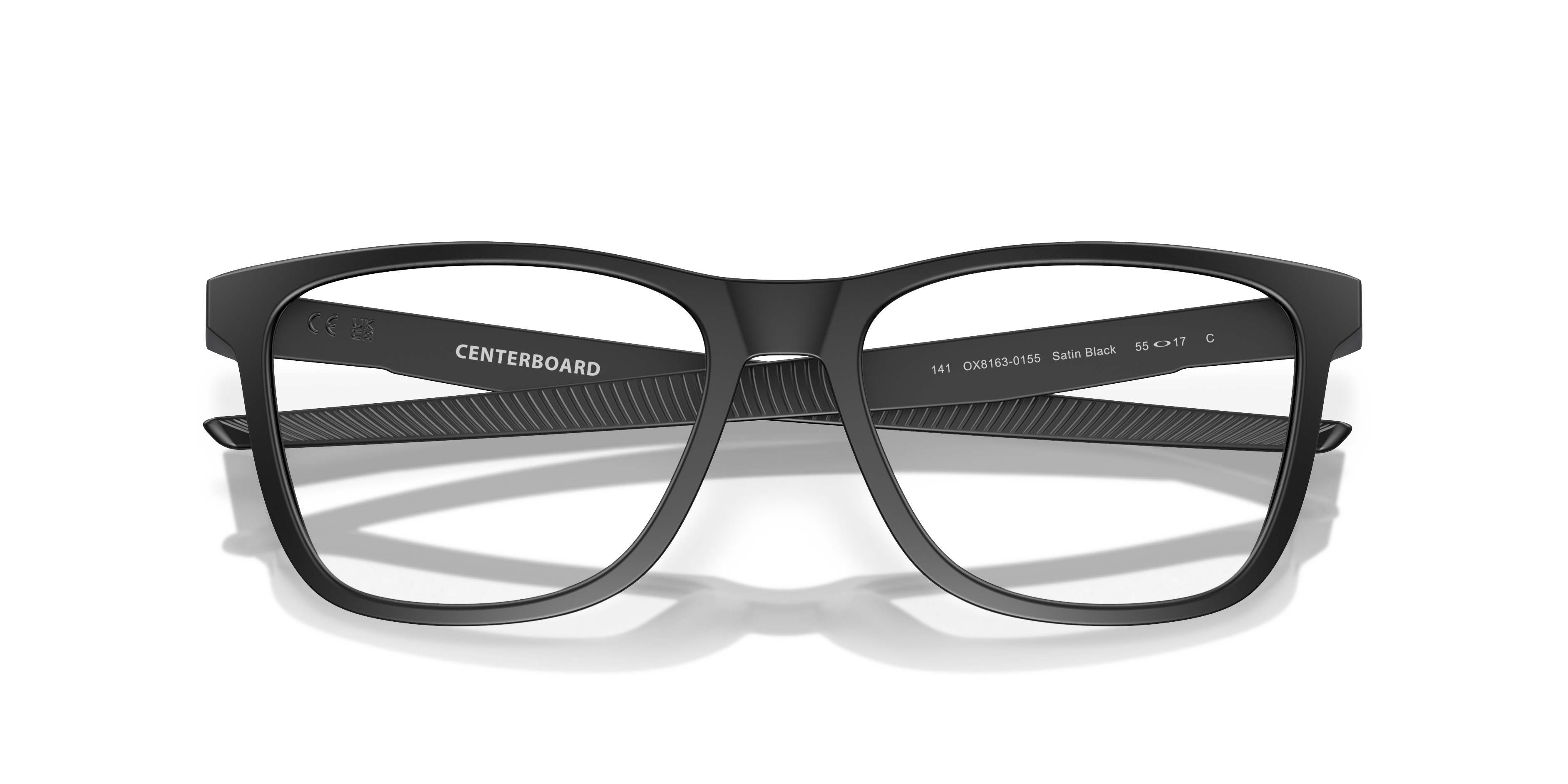 Oakley Centerboard OX8163 in Satin Black, front detail view #Colour_Satin Black