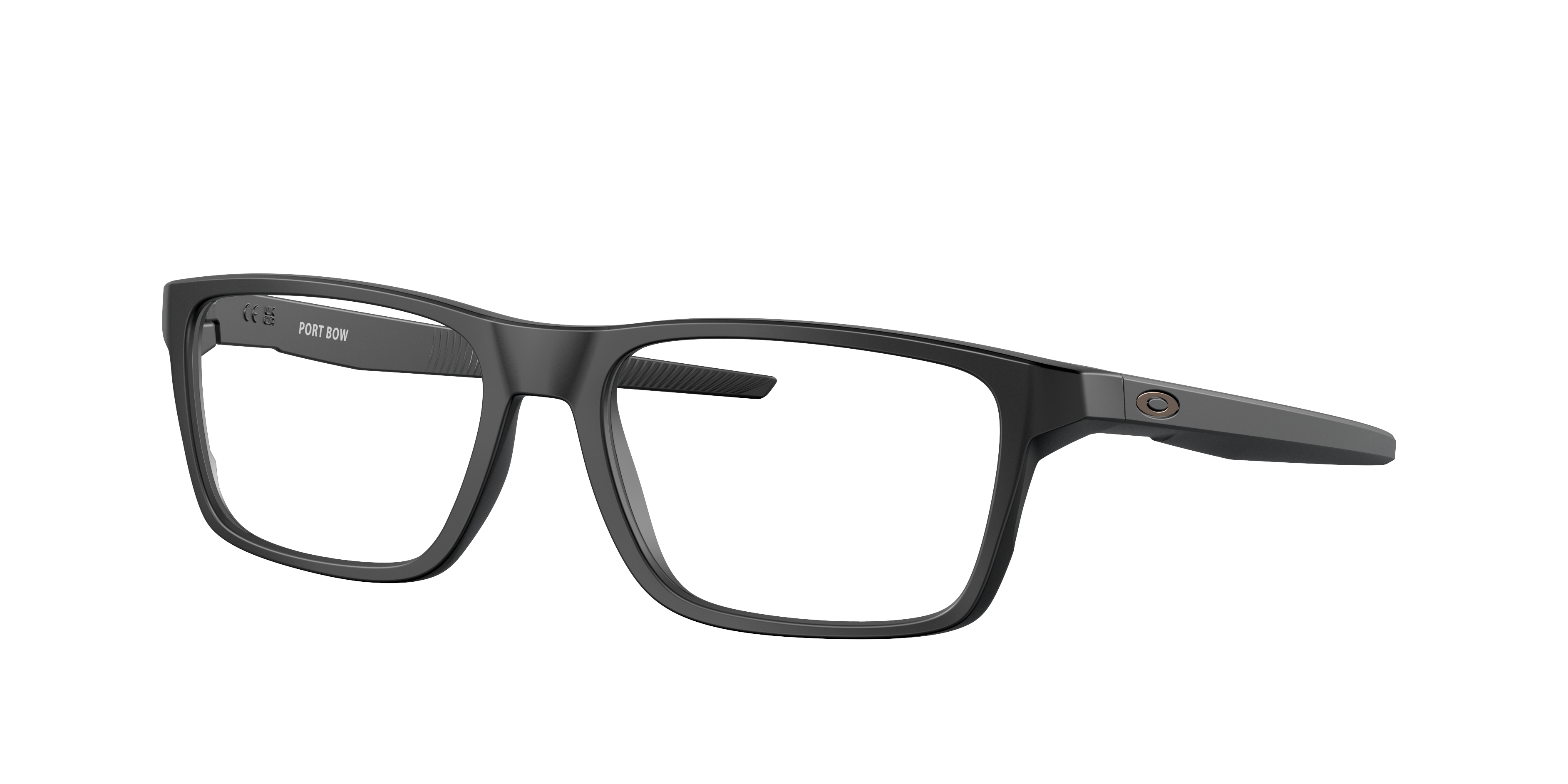 Oakley Port Bow OX8164 in Satin Black (816401), three-quarter view #Colour_Satin Black (816401)