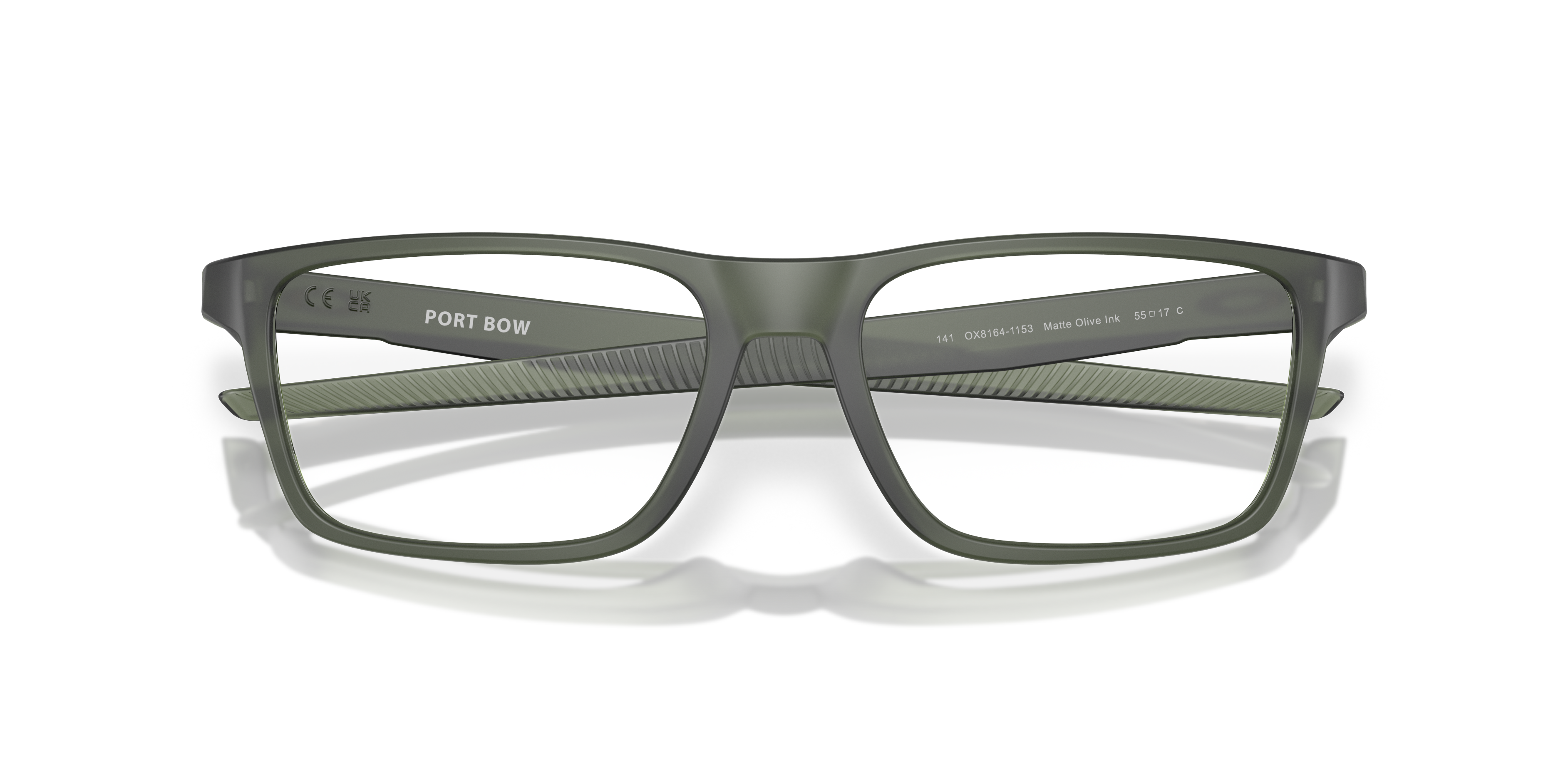 Oakley Port Bow OX8164 in Matte Olive Ink, front detail view #Colour_Matte Olive Ink