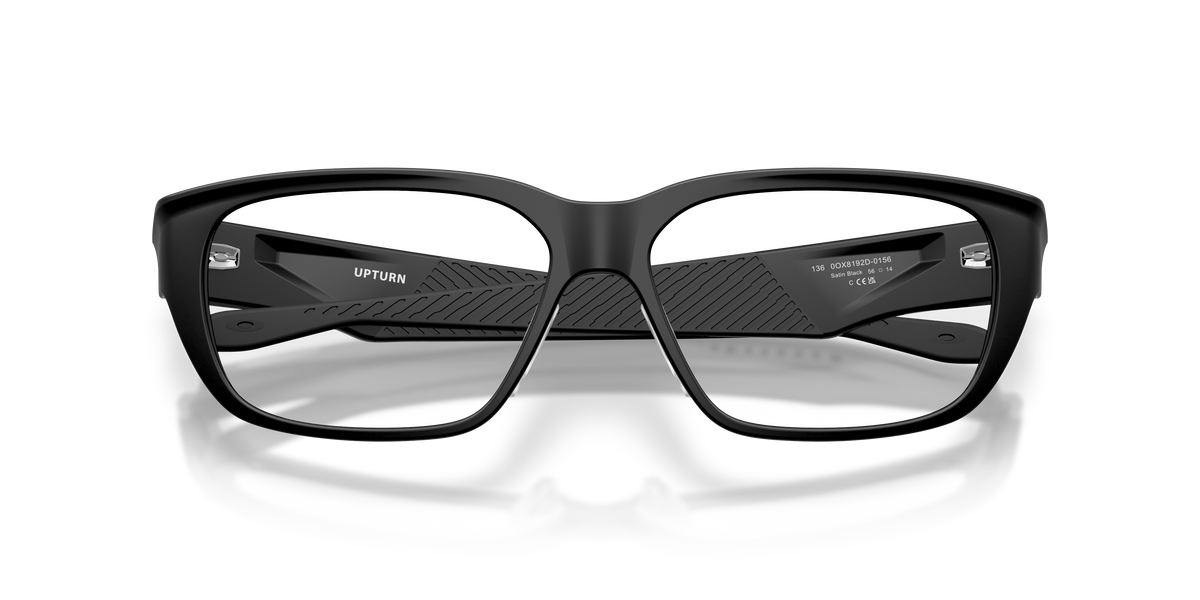 Oakley Upturn OX8192D in Satin Black, front detail view #Colour_Satin Black (819201)
