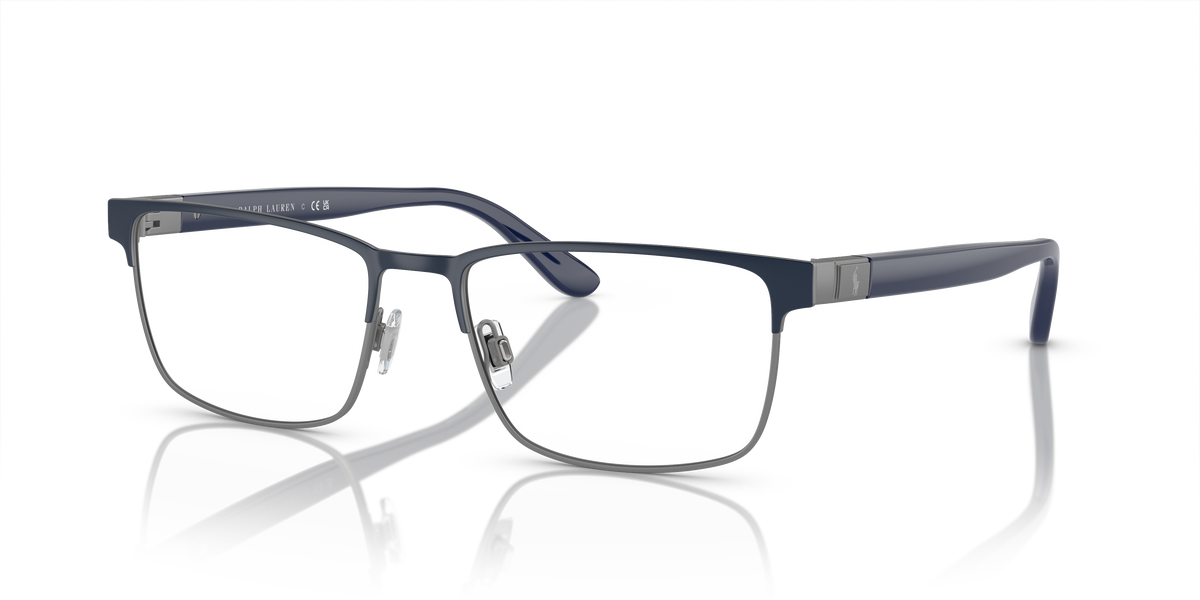 Polo by Ralph Lauren PH1222 in Semi-Shiny Gunmetal, three-quarter view #Colour_Semi-Shiny Gunmetal (9273)