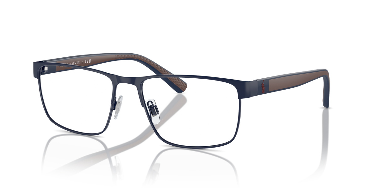 Polo by Ralph Lauren PH1229 in Semi-Shiny Navy Blue, three-quarter view #Colour_Semi-Shiny Navy Blue (9273)