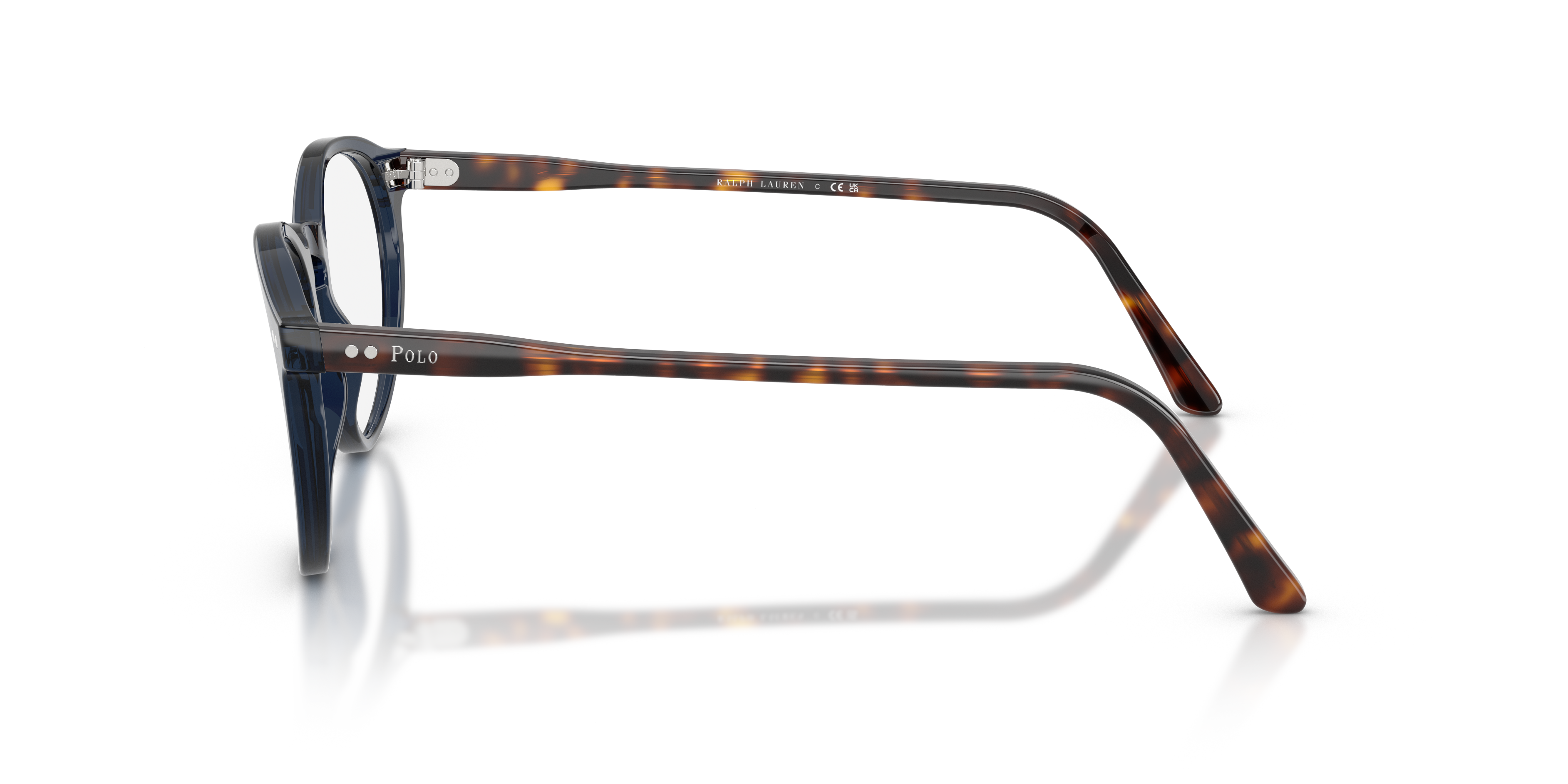 Polo by Ralph Lauren PH2083 - Shiny Transparent Blue, side view #Colour_Shiny Transparent Blue