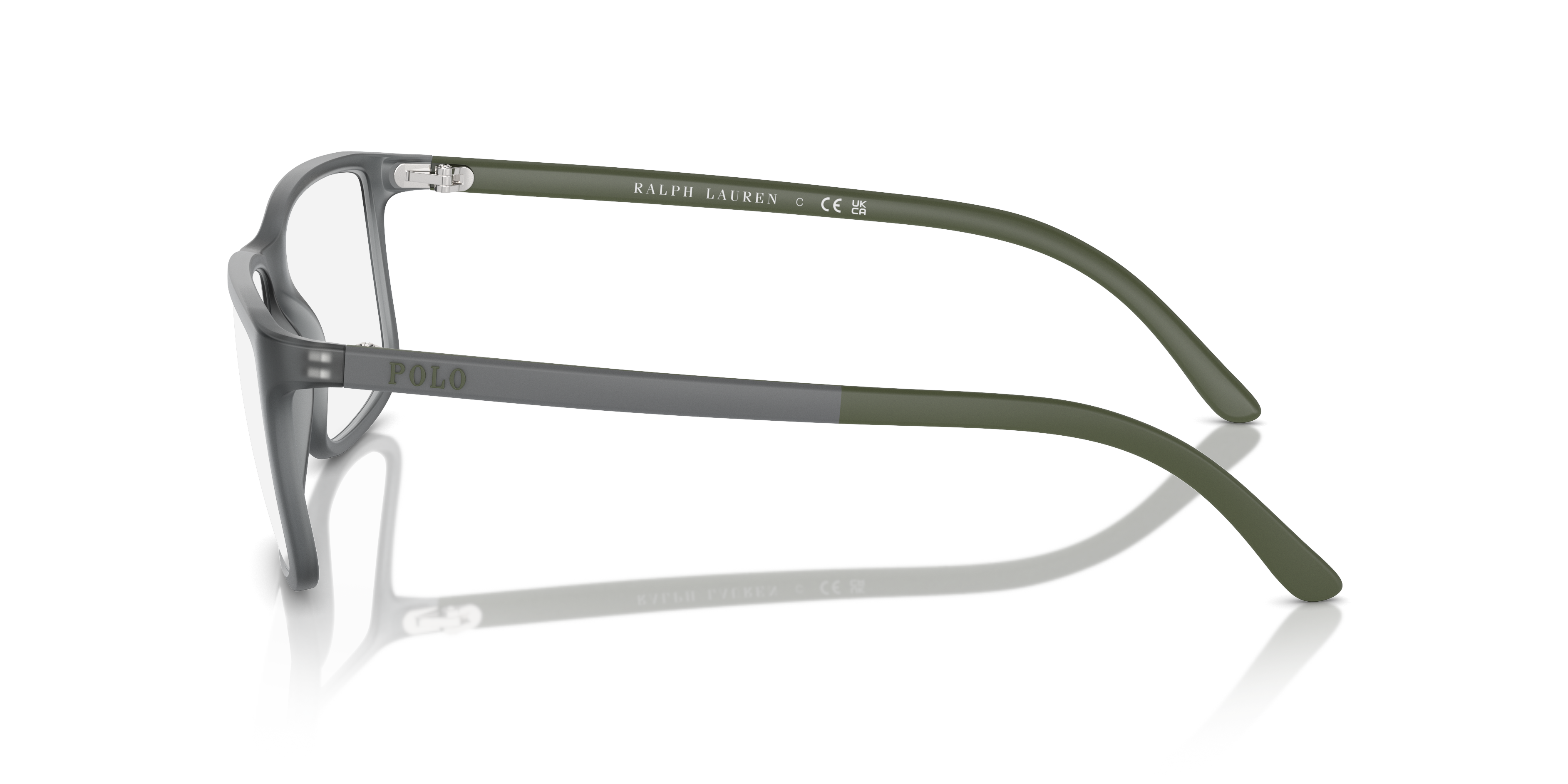 Polo by Ralph Lauren PH2126 - Matte Transparent Grey, side view #Colour_Matte Transparent Grey