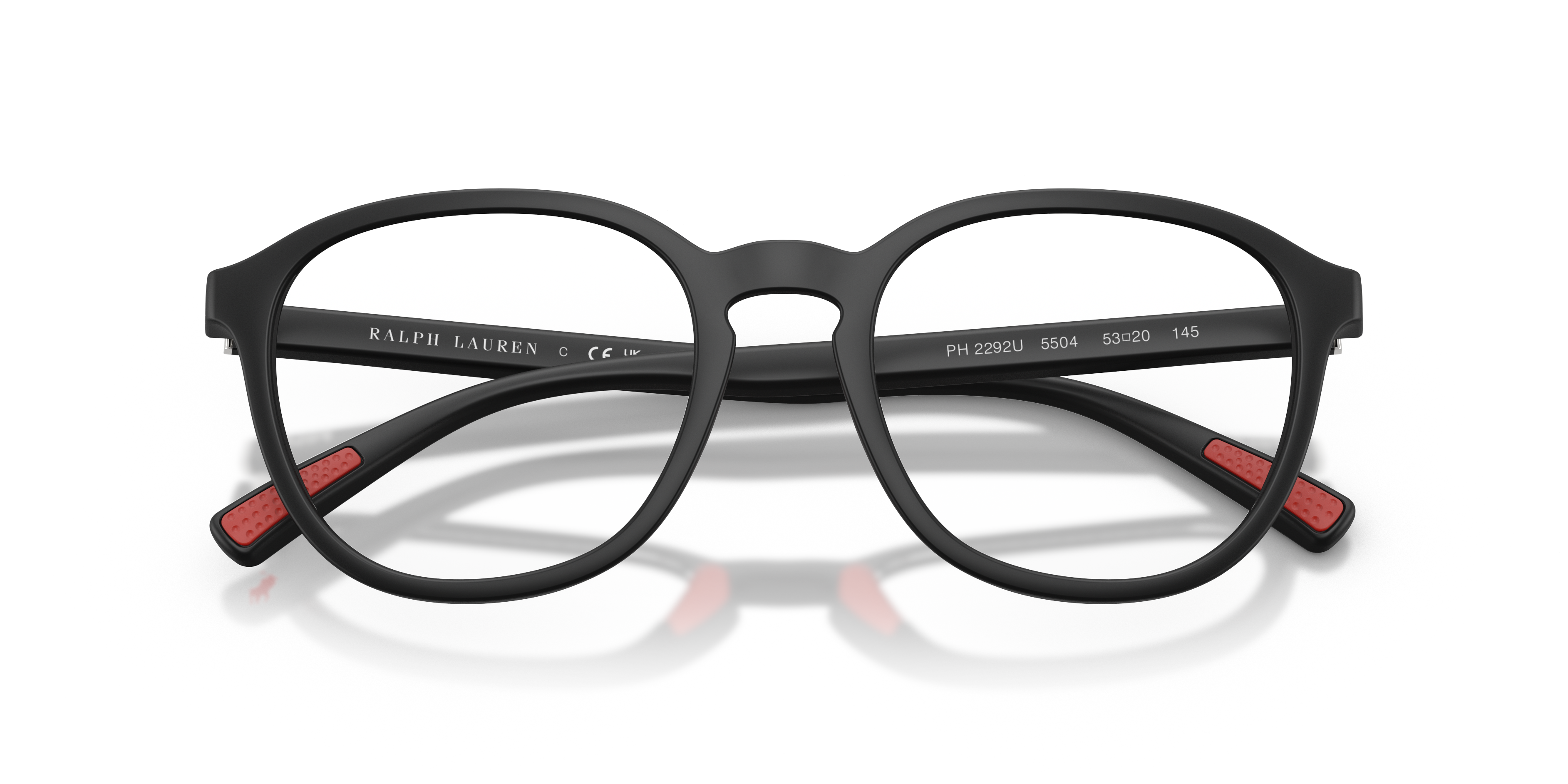 Polo by Ralph Lauren PH2292U - Matte Black, front detail view #Colour_Matte Black