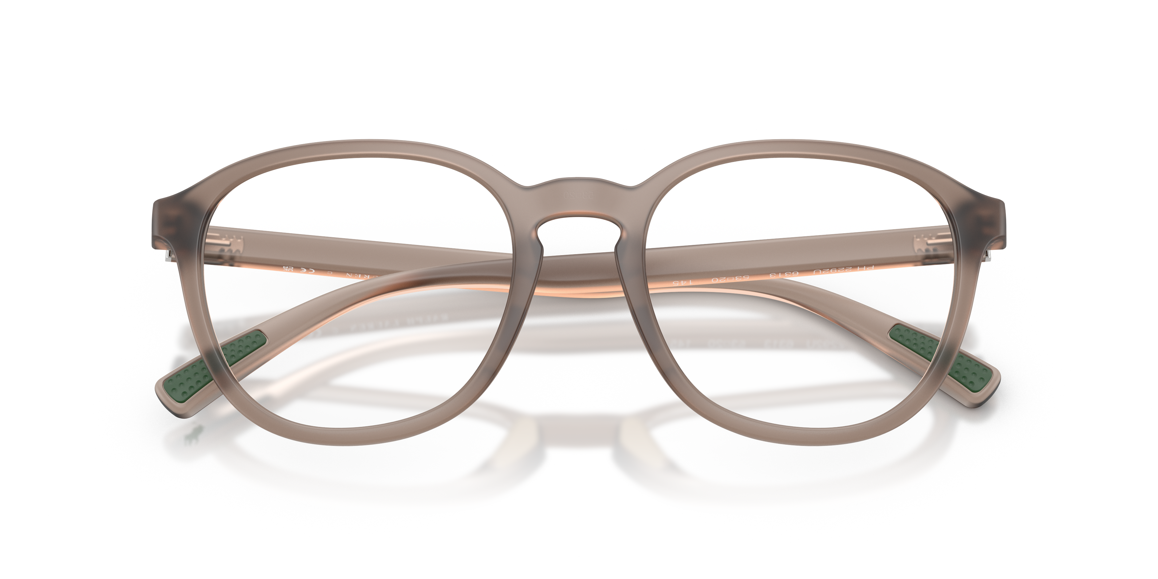 Polo by Ralph Lauren PH2292U - Matte Transparent Brown, front detail view #Colour_Matte Transparent Brown