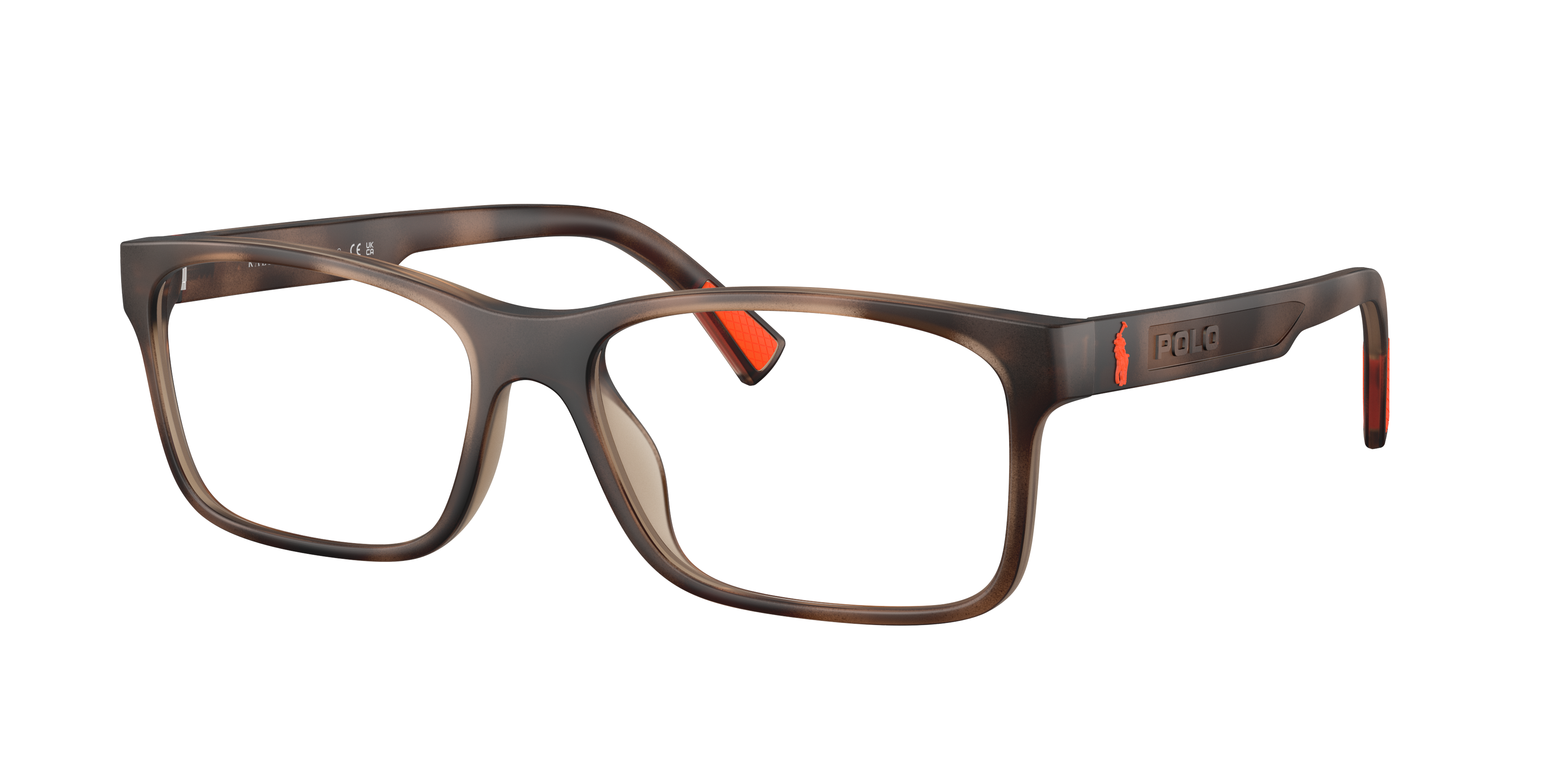 Polo by Ralph Lauren PH2301U - Matte Dark Havana, three-quarter view #Colour_Matte Dark Havana