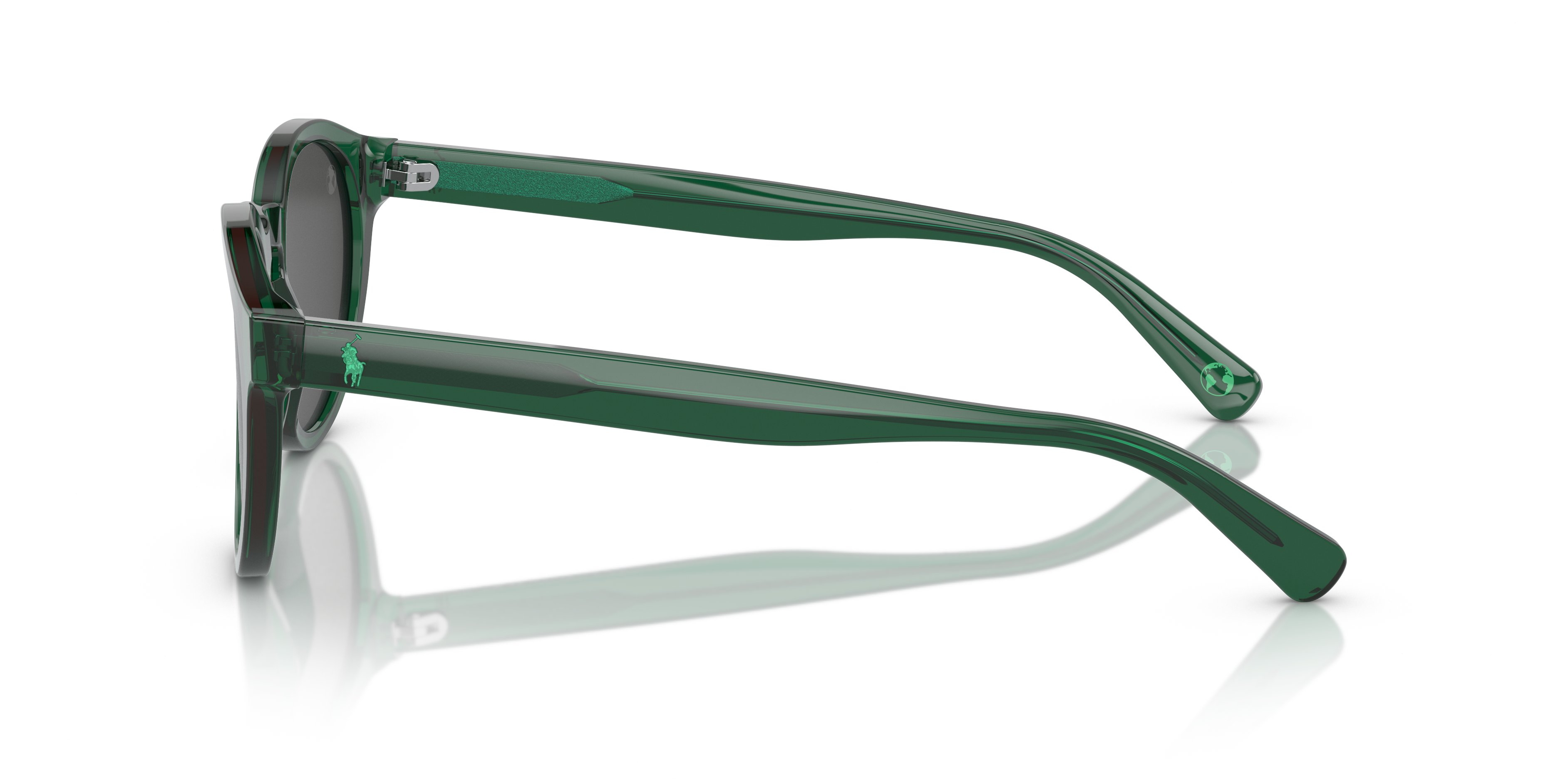 Polo by Ralph Lauren PH4192 - Shiny Transparent Green, side view #Colour_Shiny Transparent Green