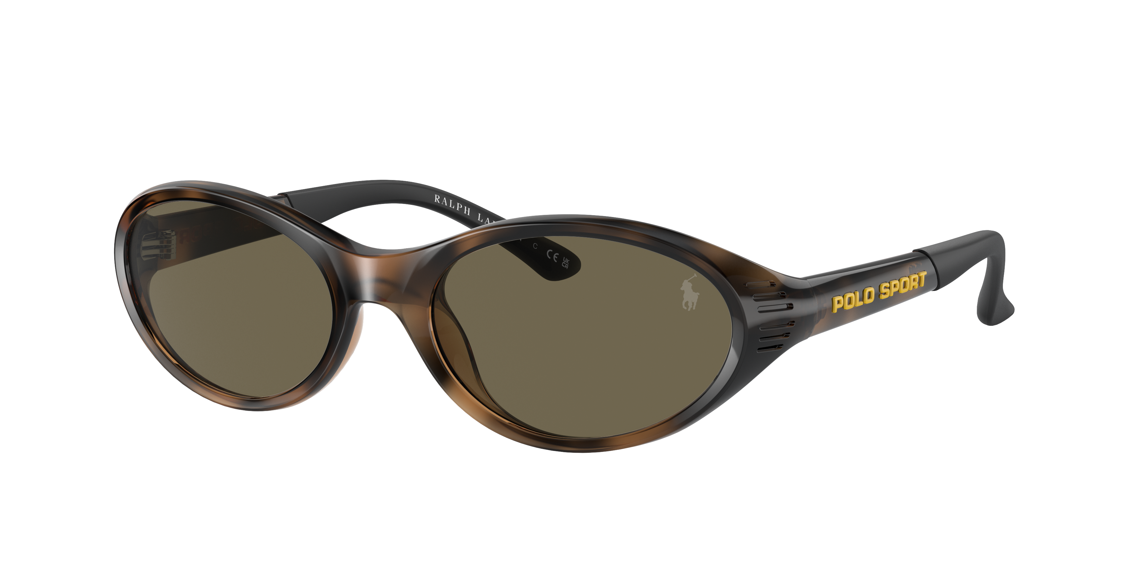 Polo by Ralph Lauren PH4197U - Shiny Havana, three-quarter view #Colour_Shiny Havana