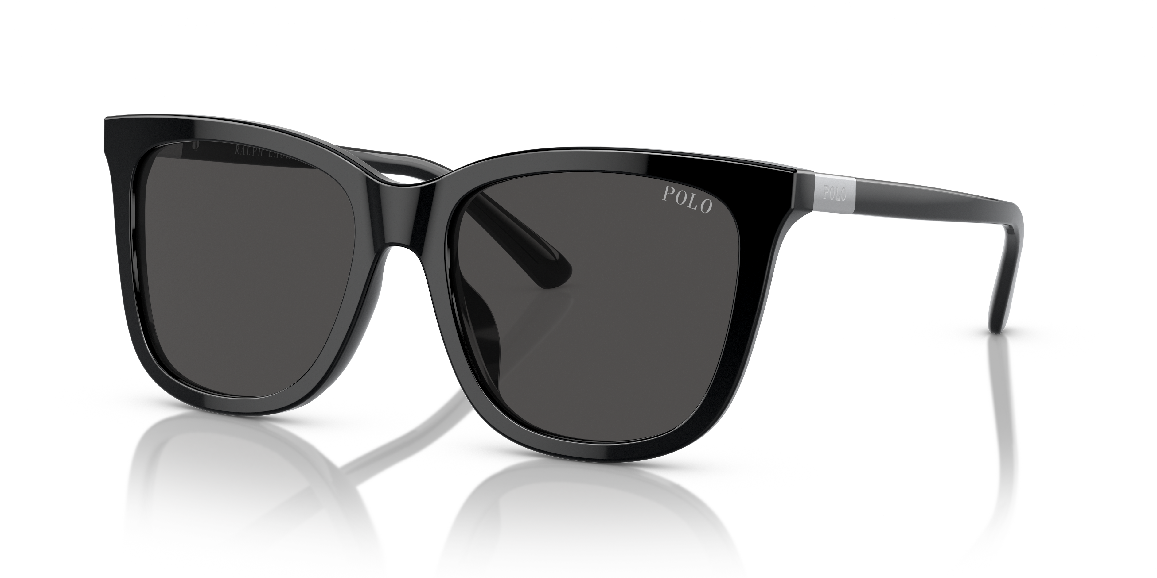 Polo by Ralph Lauren PH4201U - Shiny Black, three-quarter view #Colour_Shiny Black