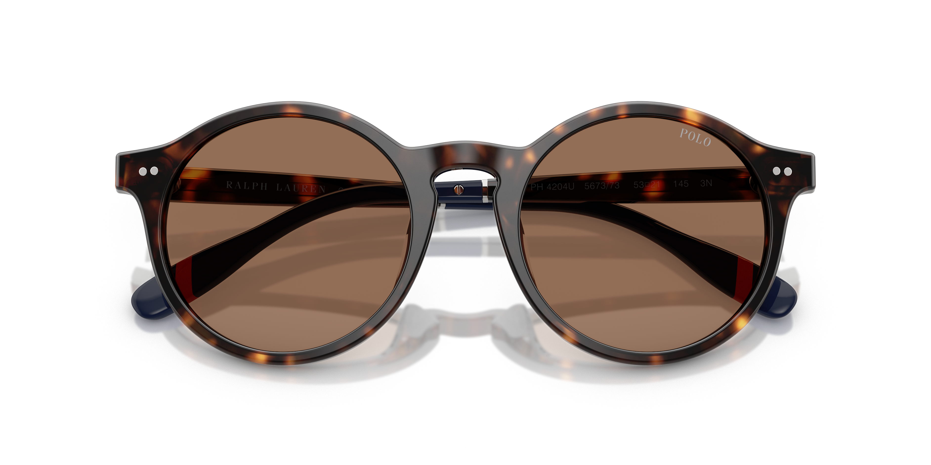 Polo by Ralph Lauren PH4204U - Shiny Dark Havana (567373), front detail view #Colour_Shiny Dark Havana (567373)