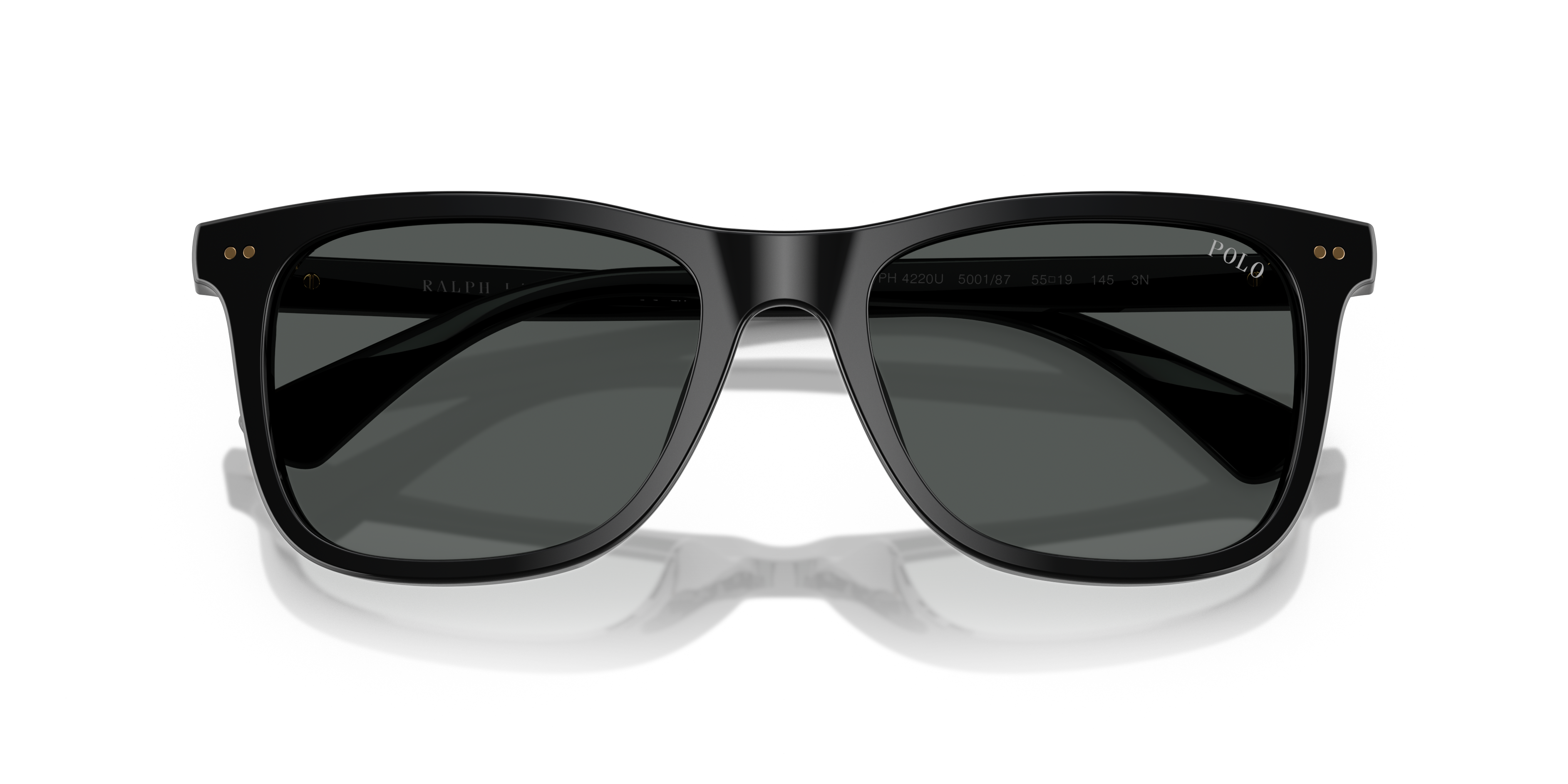 Polo by Ralph Lauren PH4220U - Shiny Black, front detail view #Colour_Shiny Black