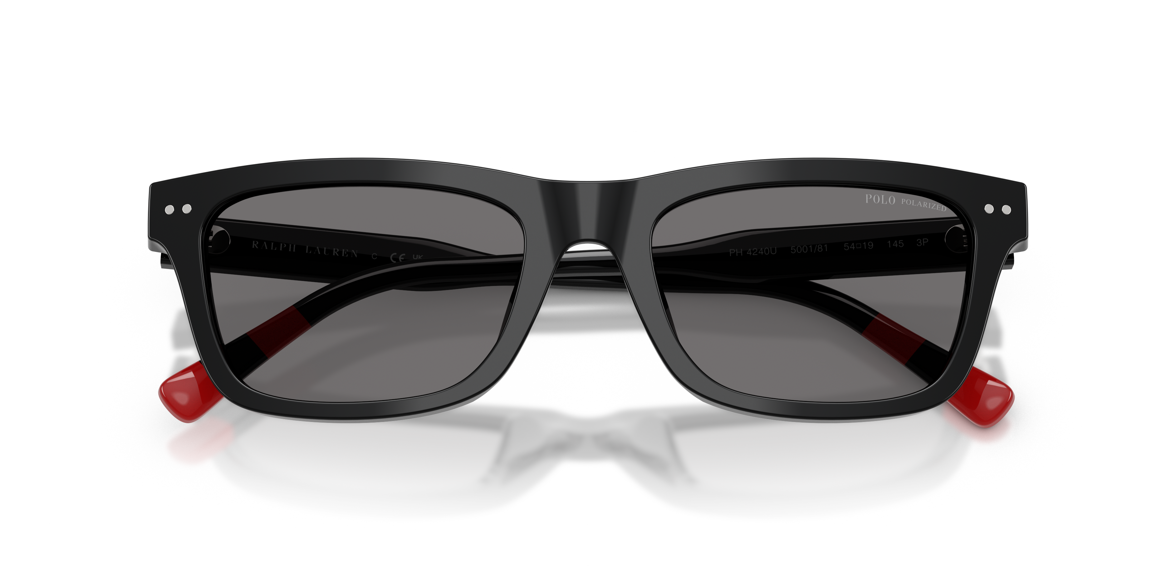 Polo by Ralph Lauren PH4240U - Shiny Black, front detail view #Colour_Shiny Black