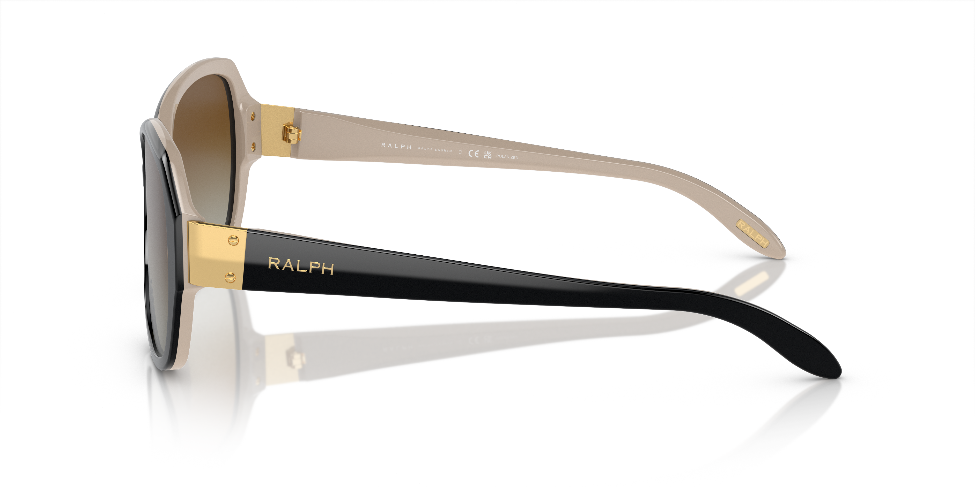 Ralph by Ralph Lauren RA5138 in Shiny Black On Nude, side view #Colour_Shiny Black On Nude
