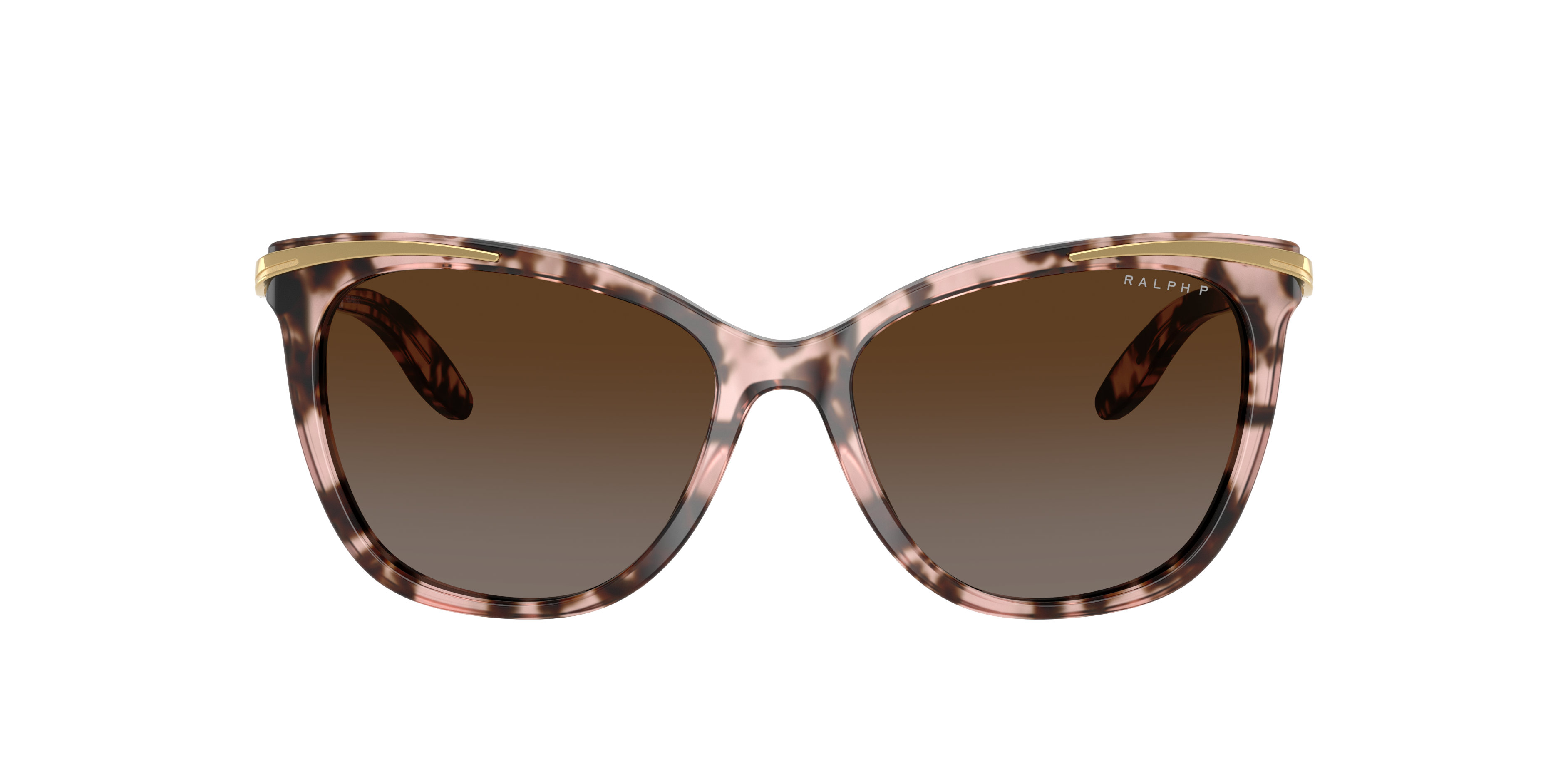 Ralph by Ralph Lauren RA5203 in Shiny Pink Tortoise & Gold, front view #Colour_Shiny Pink Tortoise & Gold