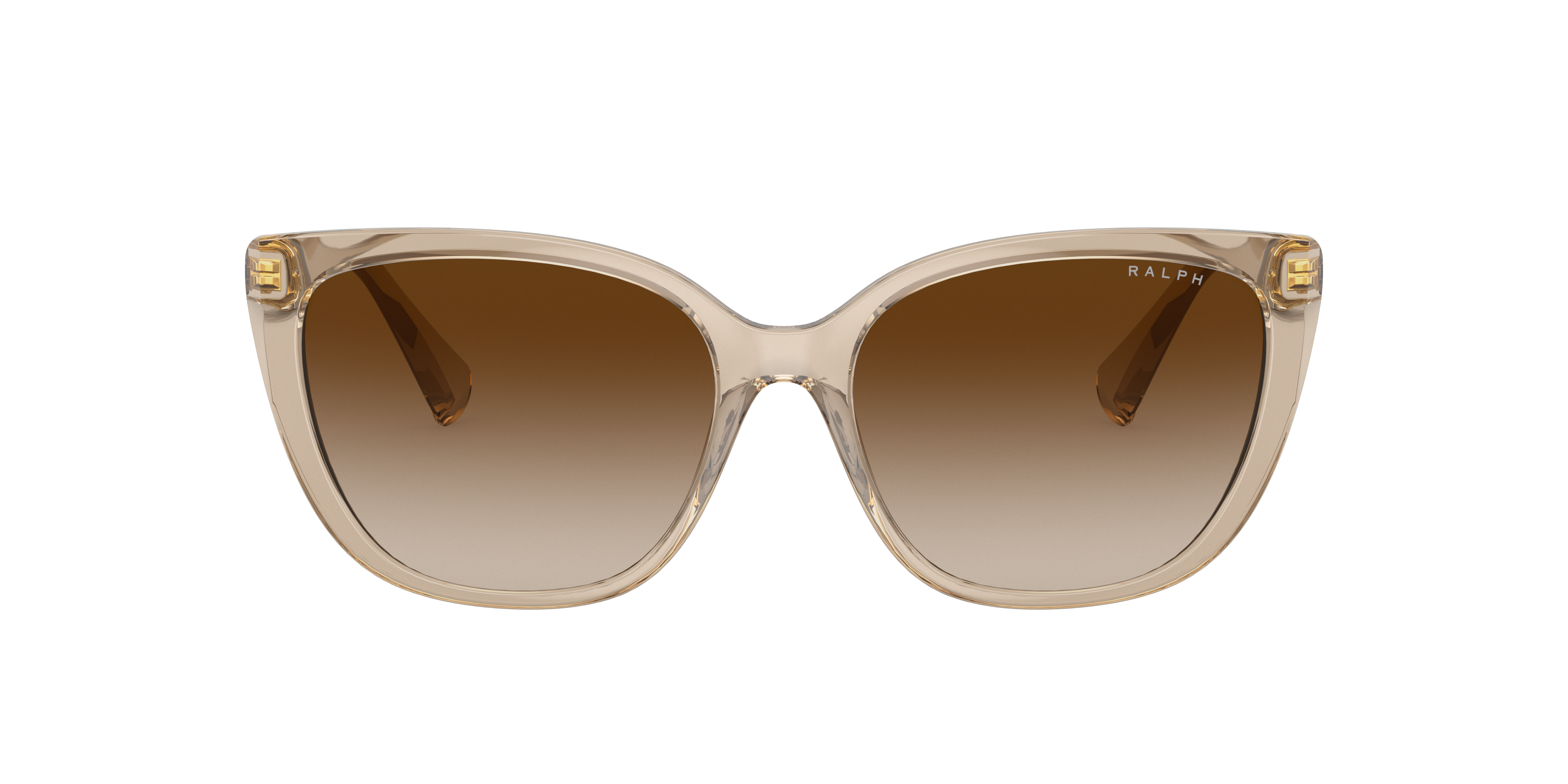 Ralph by Ralph Lauren RA5274 in Shiny Transparent Brown, front view #Colour_Shiny Transparent Brown