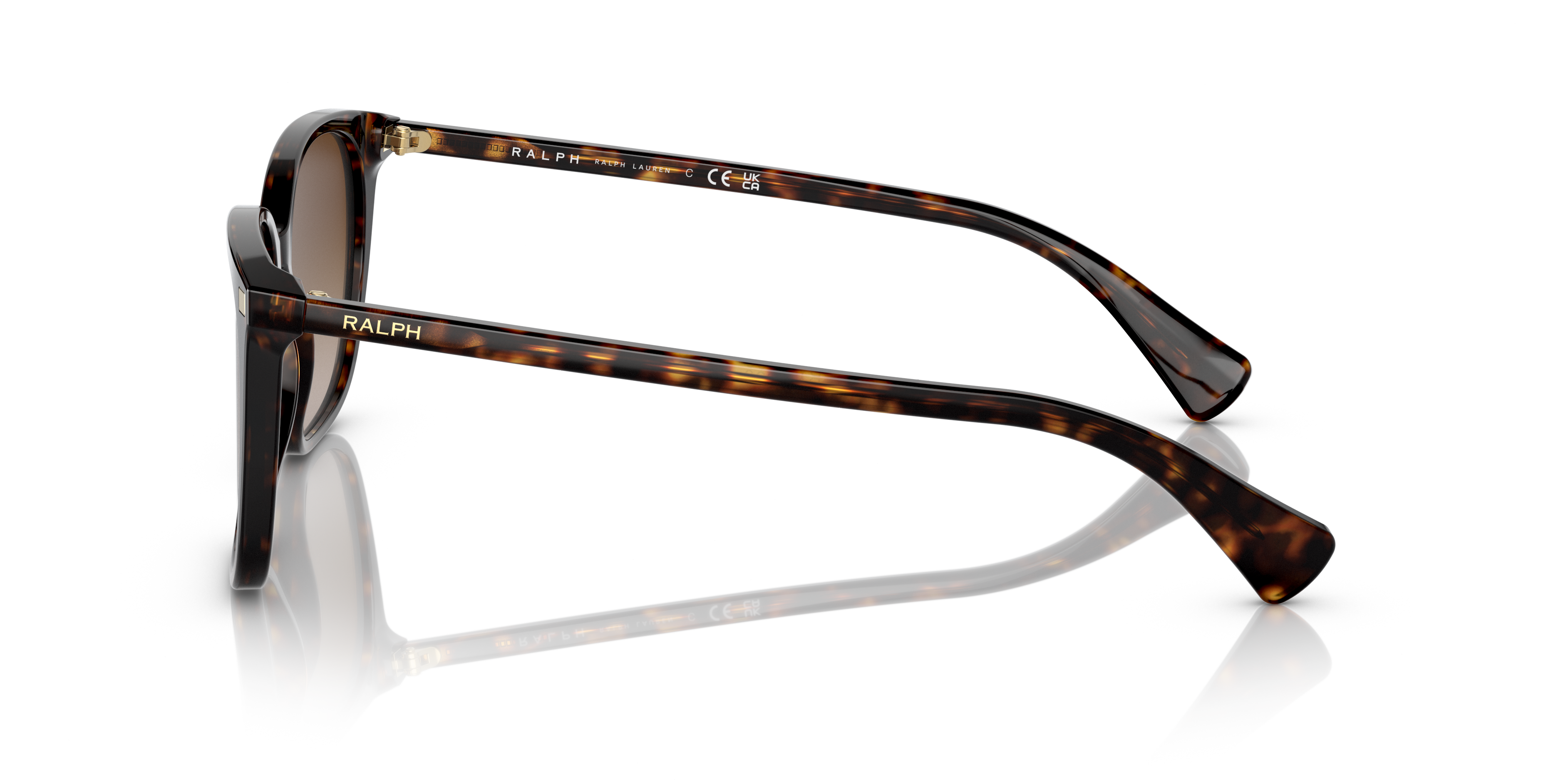 Ralph by Ralph Lauren RA5293 in Shiny Dark Havana, side view #Colour_Shiny Dark Havana