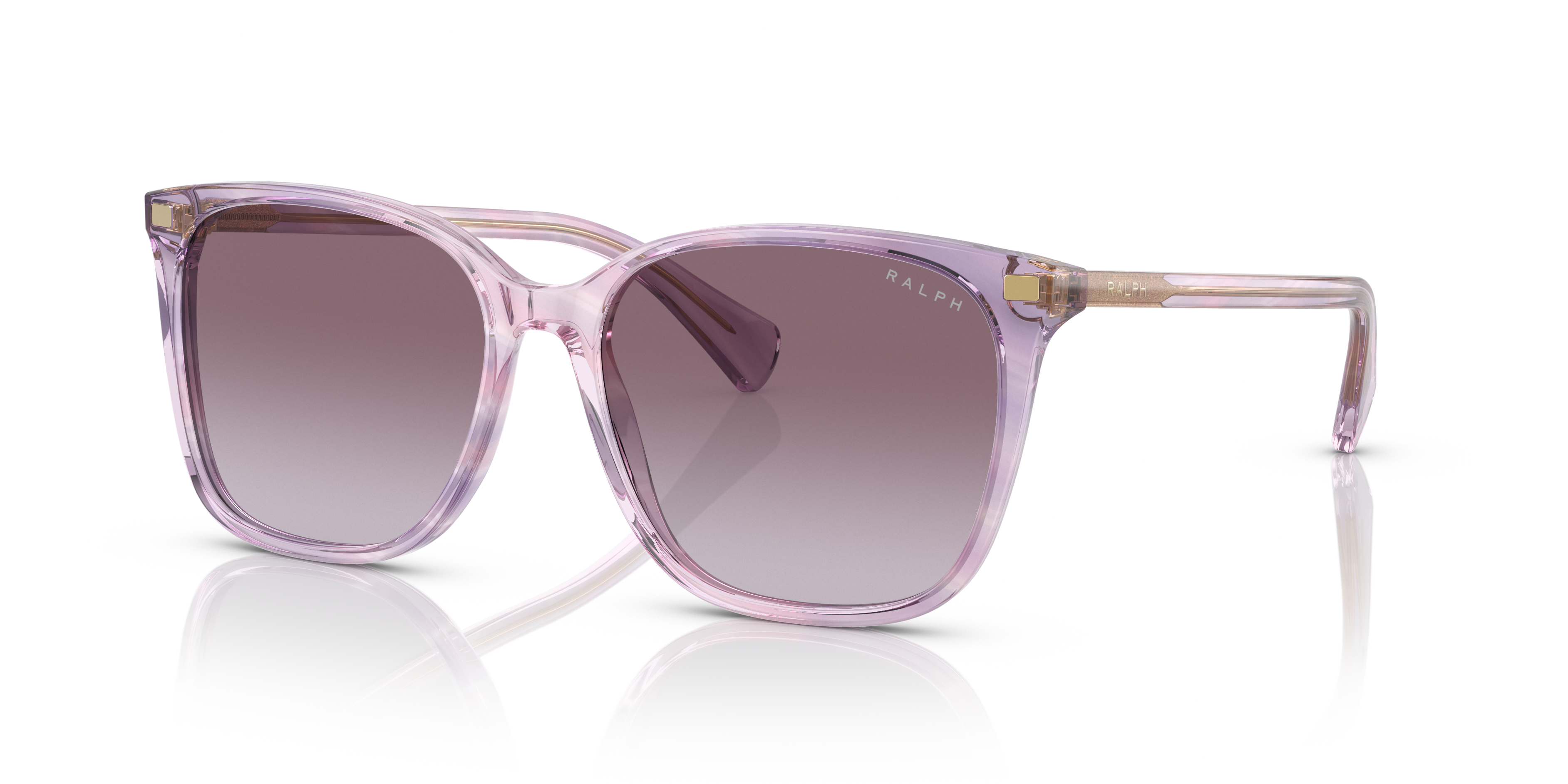 Ralph by Ralph Lauren RA5293 in Shiny Striped Purple, three-quarter view #Colour_Shiny Striped Purple