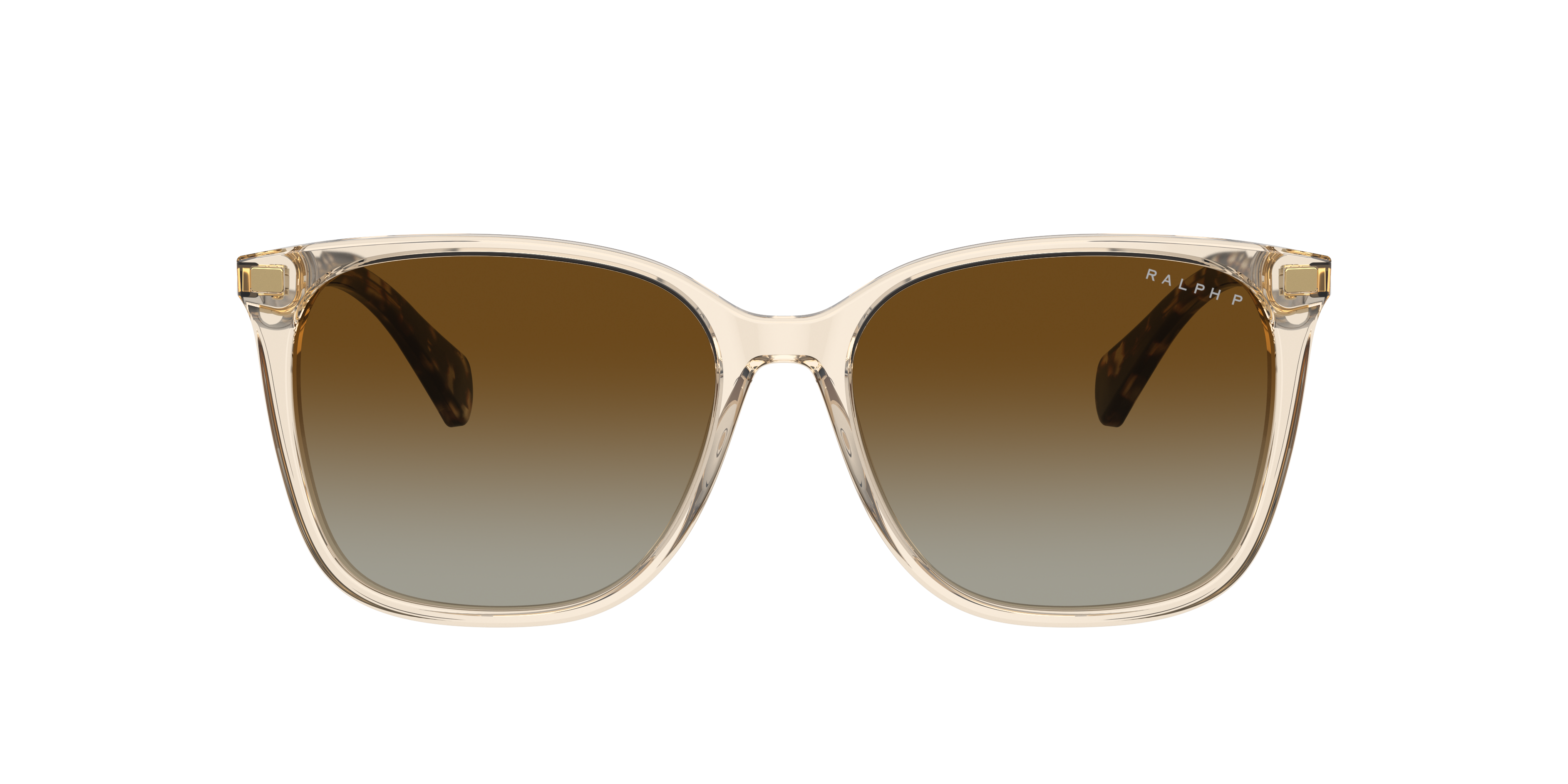 Ralph by Ralph Lauren RA5293 in Shiny Transparent Brown, front view #Colour_Shiny Transparent Brown