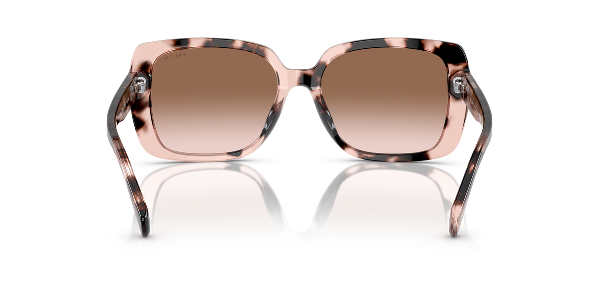 Ralph by Ralph Lauren RA5298U in Shiny Pink Havana, back view #Colour_Shiny Pink Havana / Gradient Brown (605813)