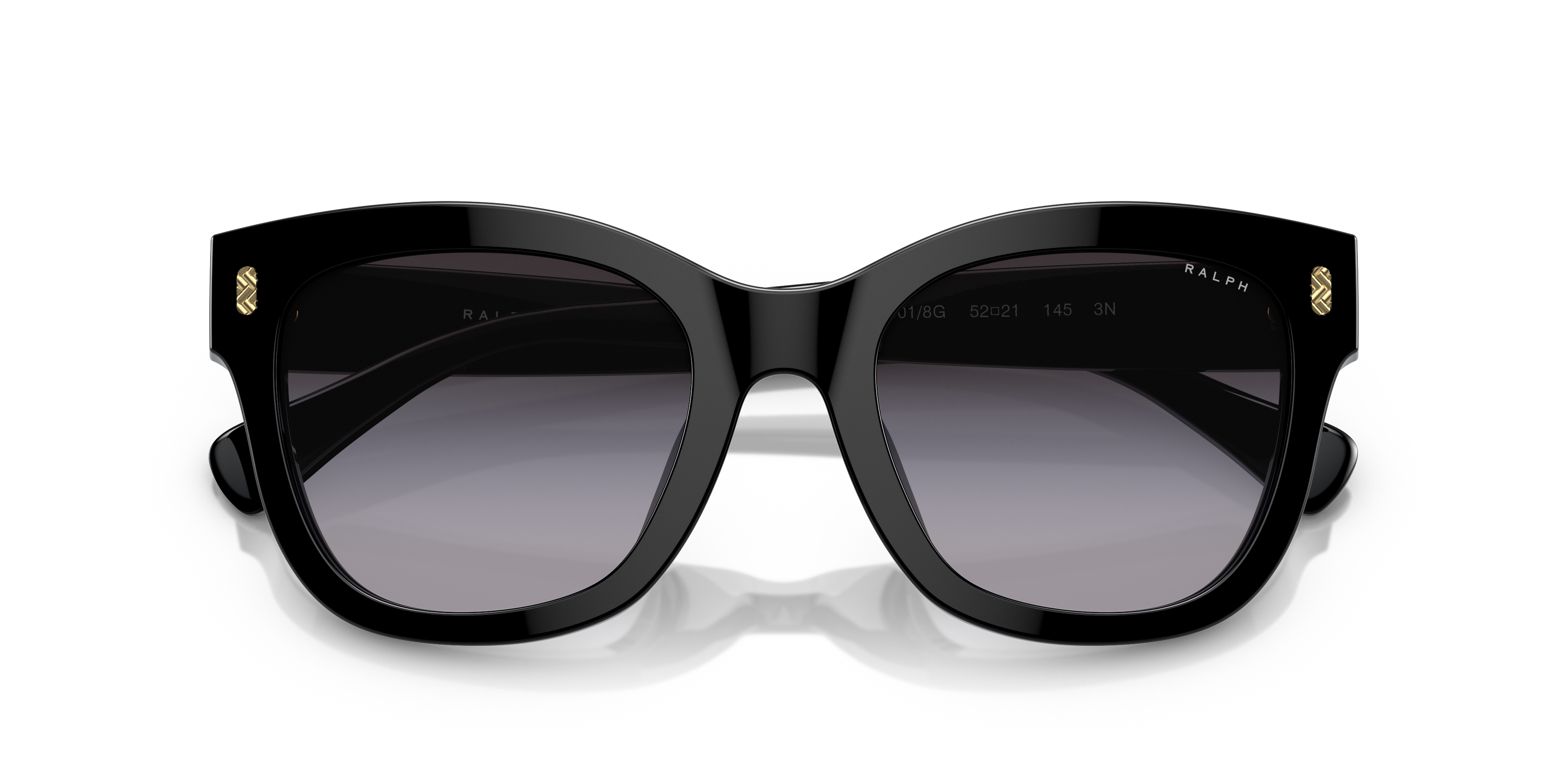 Ralph by Ralph Lauren RA5301U in Shiny Black, front detail view #Colour_Shiny Black