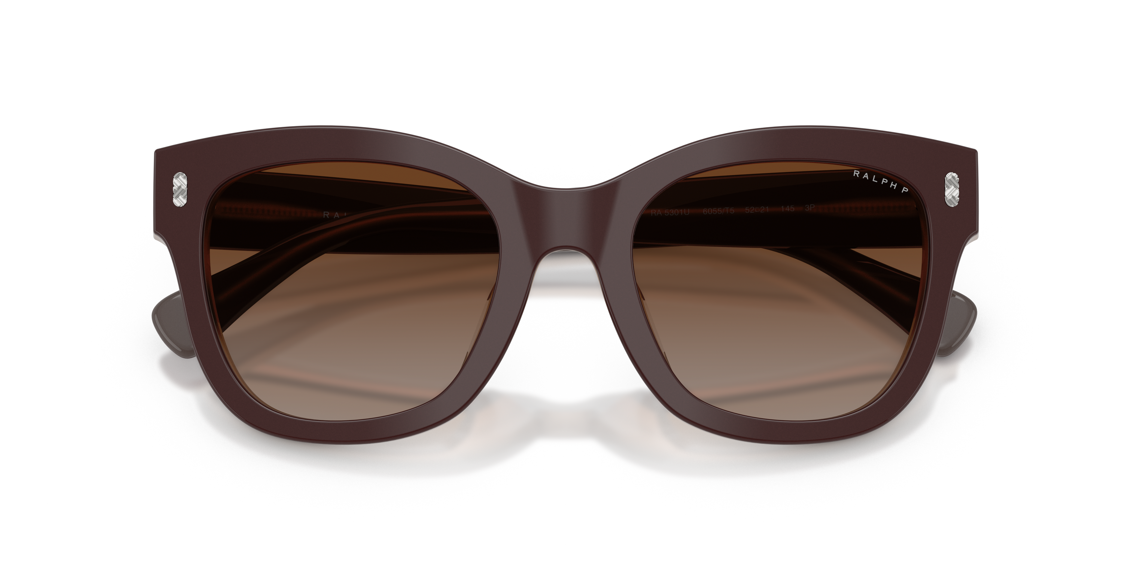 Ralph by Ralph Lauren RA5301U in Shiny Milky Brown, front detail view #Colour_Shiny Milky Brown