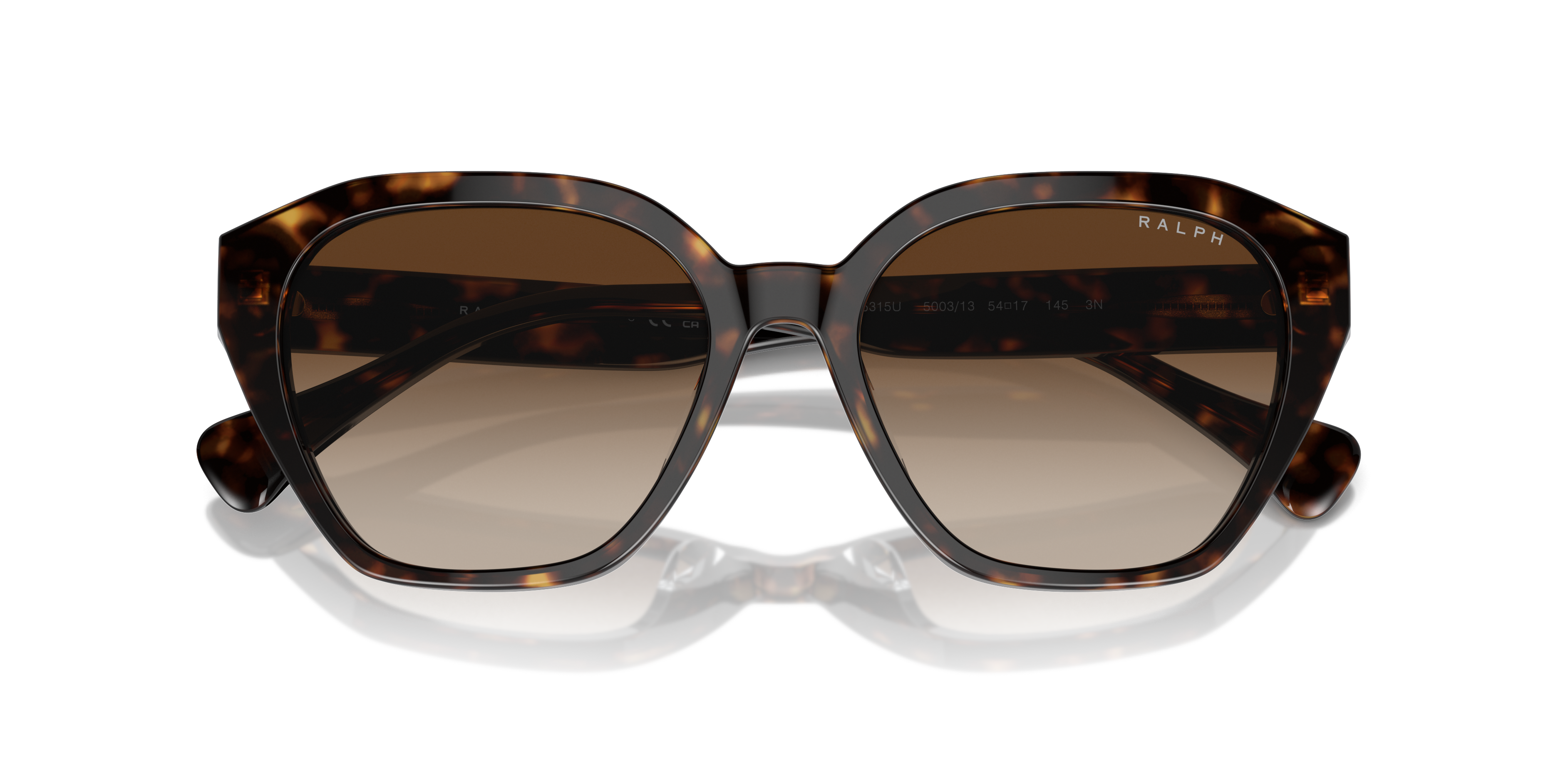 Ralph by Ralph Lauren RA5315U in Shiny Dark Havana, front detail view #Colour_Shiny Dark Havana