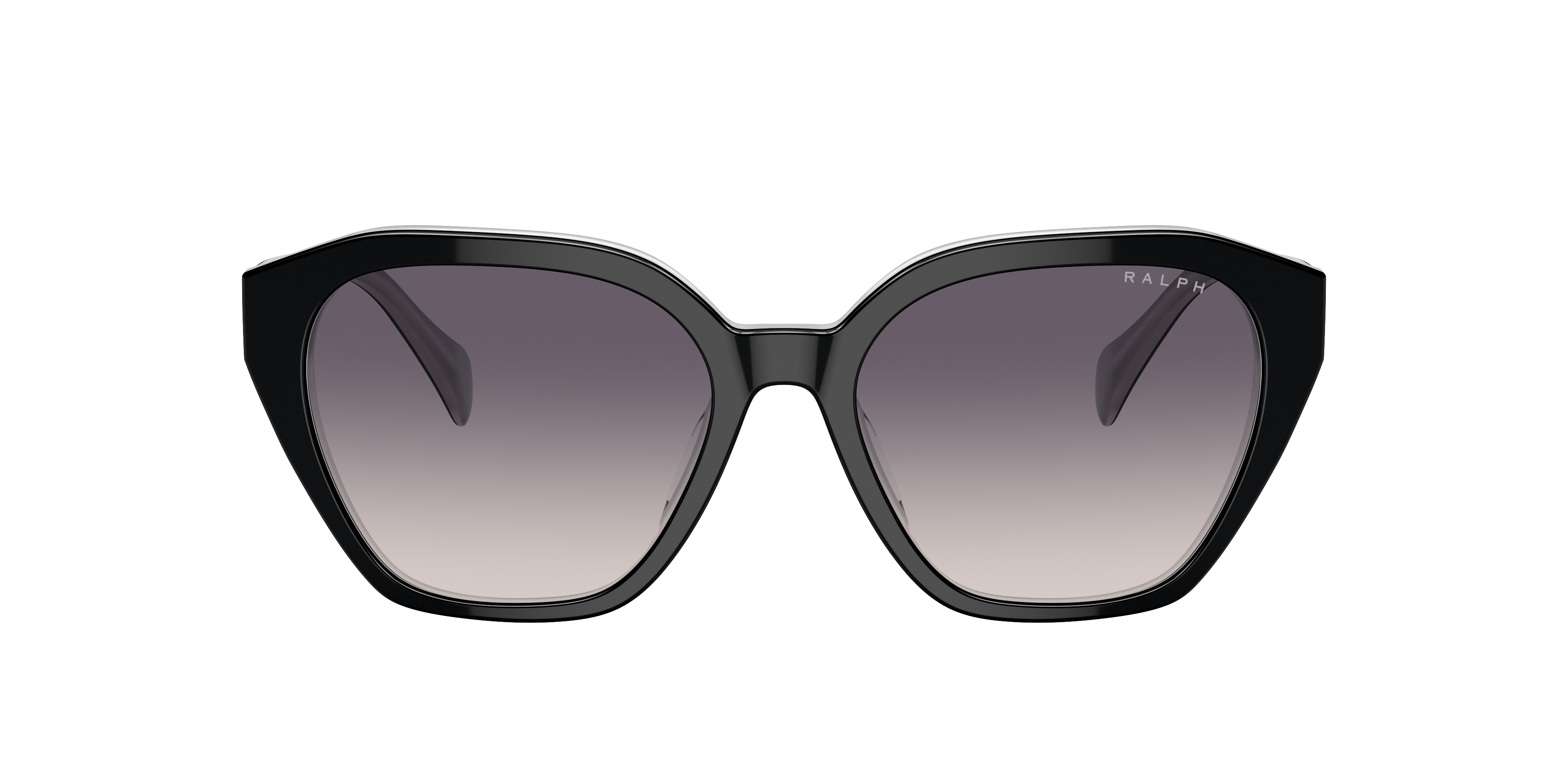 Ralph by Ralph Lauren RA5315U in Shiny Black On Opal Grey, front view #Colour_Shiny Black On Opal Grey