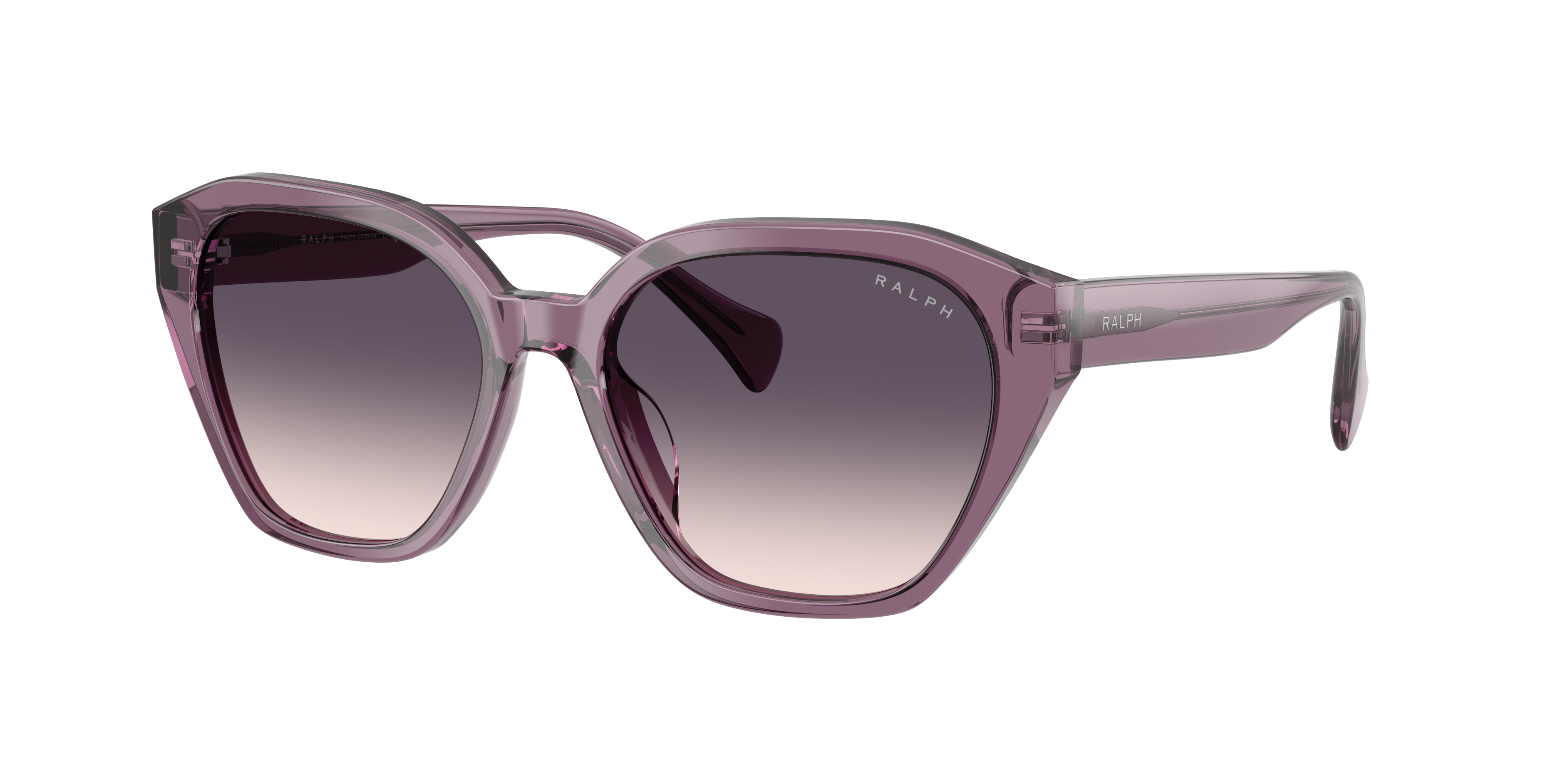 Ralph by Ralph Lauren RA5315U in Transparent Violet, three-quarter view #Colour_Transparent Violet