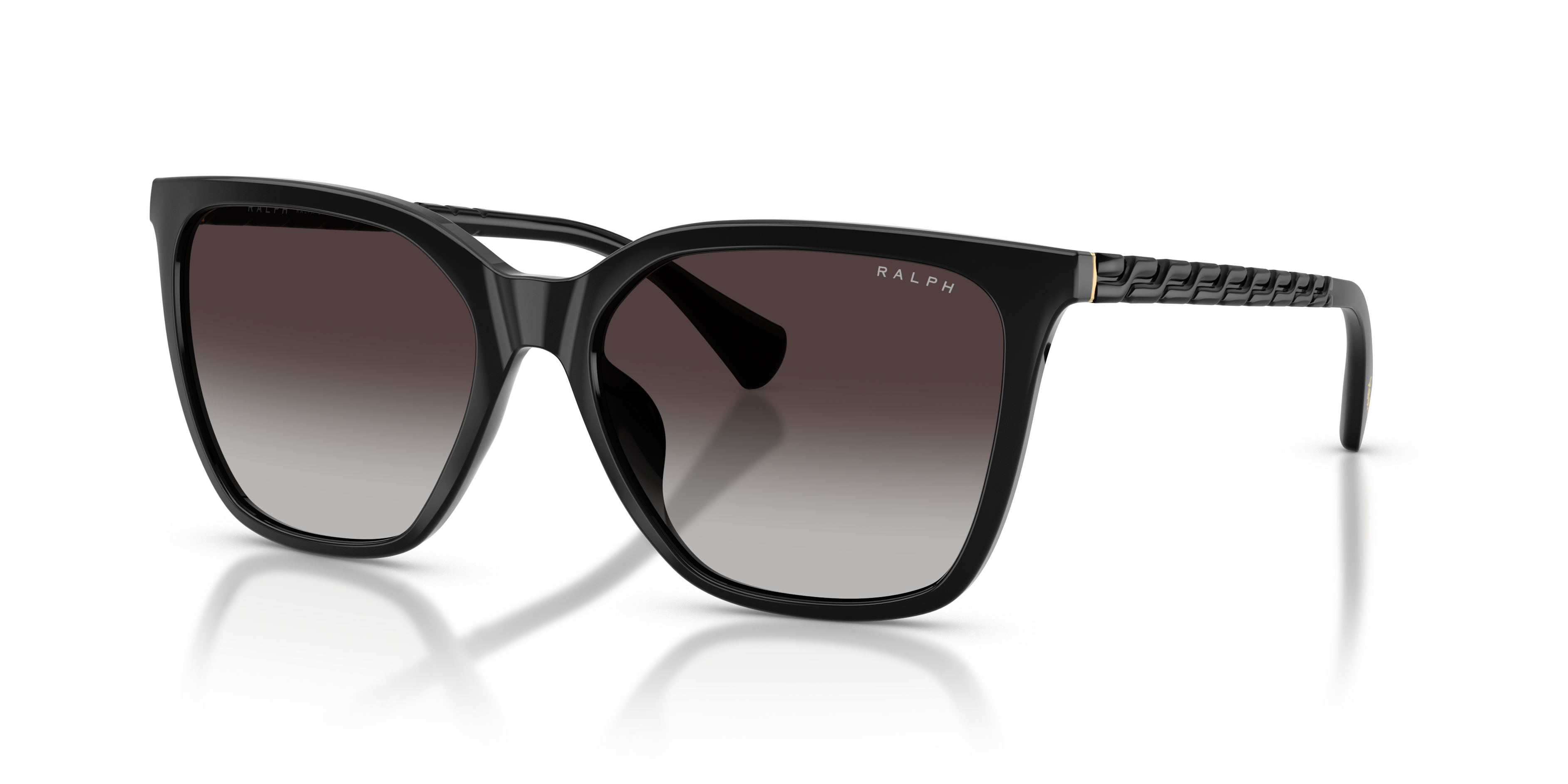 Ralph by Ralph Lauren RA5328U in Shiny Black (50018G), three-quarter view #Colour_Shiny Black (50018G)