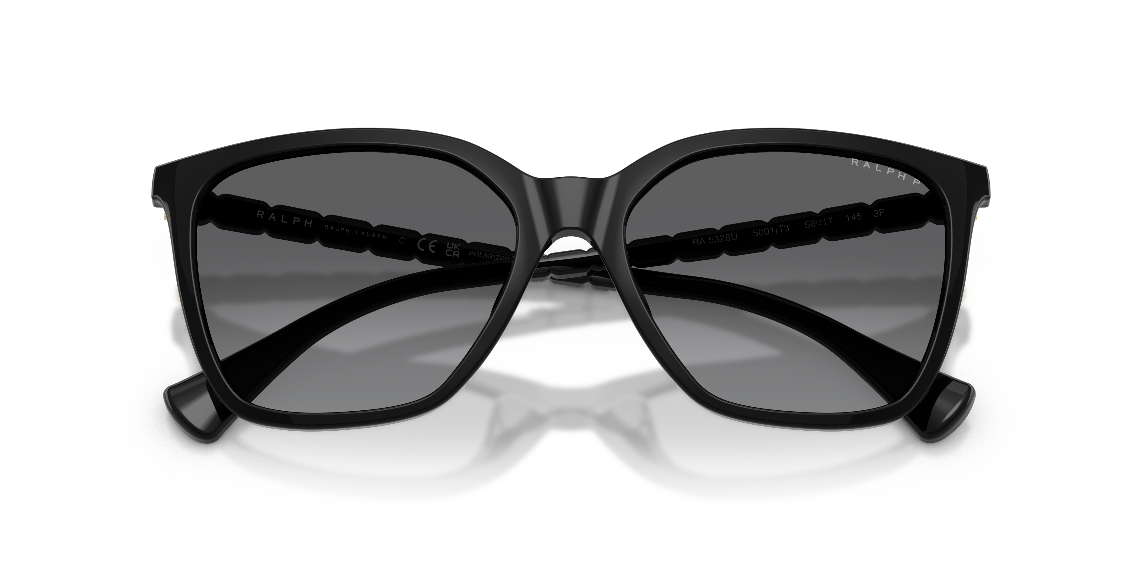 Ralph by Ralph Lauren RA5328U in Shiny Black (5001T3), front detail view #Colour_Shiny Black (5001T3)