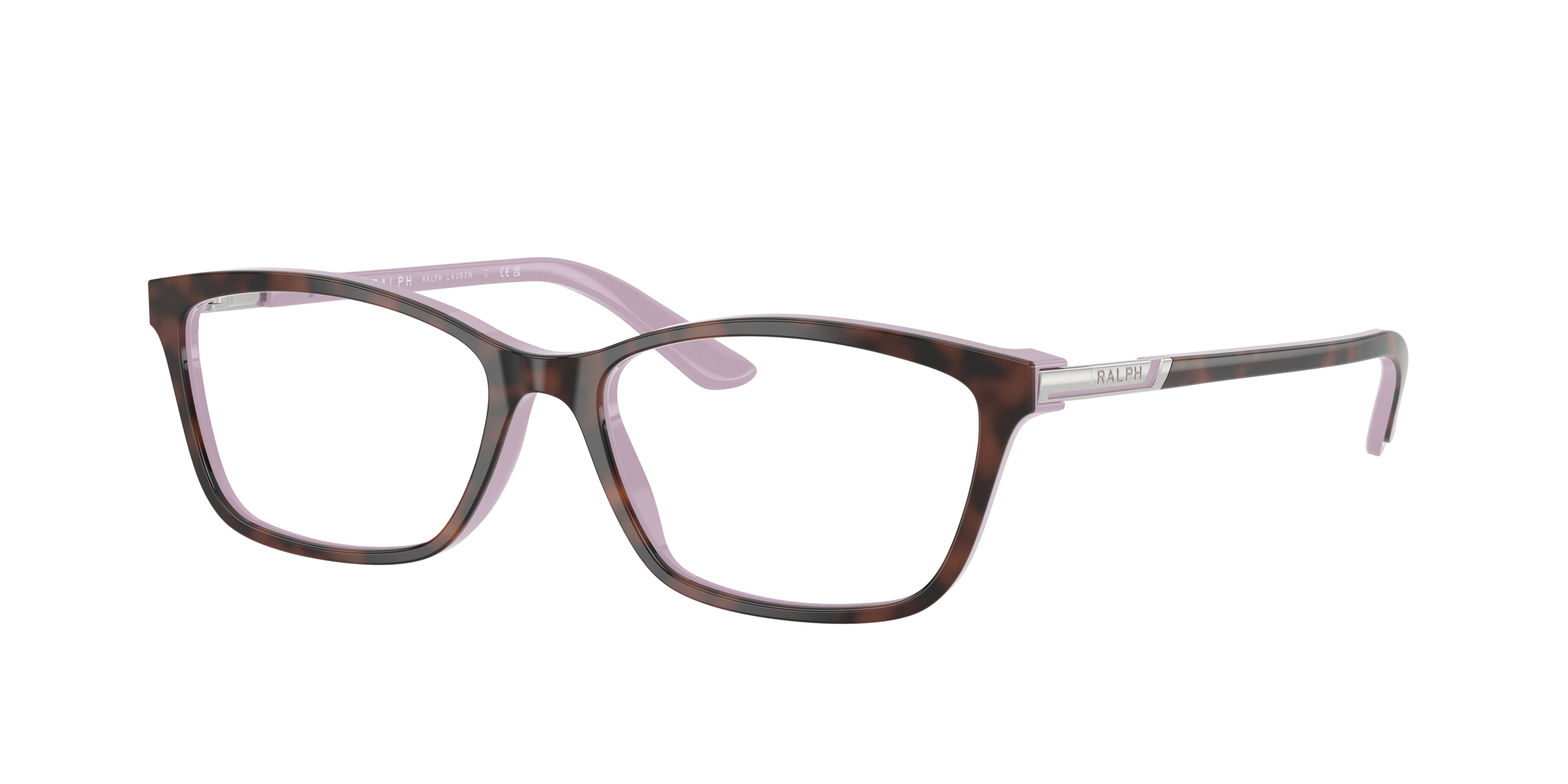Ralph by Ralph Lauren RA7044 in Dark Havana, three-quarter view #Colour_Dark Havana