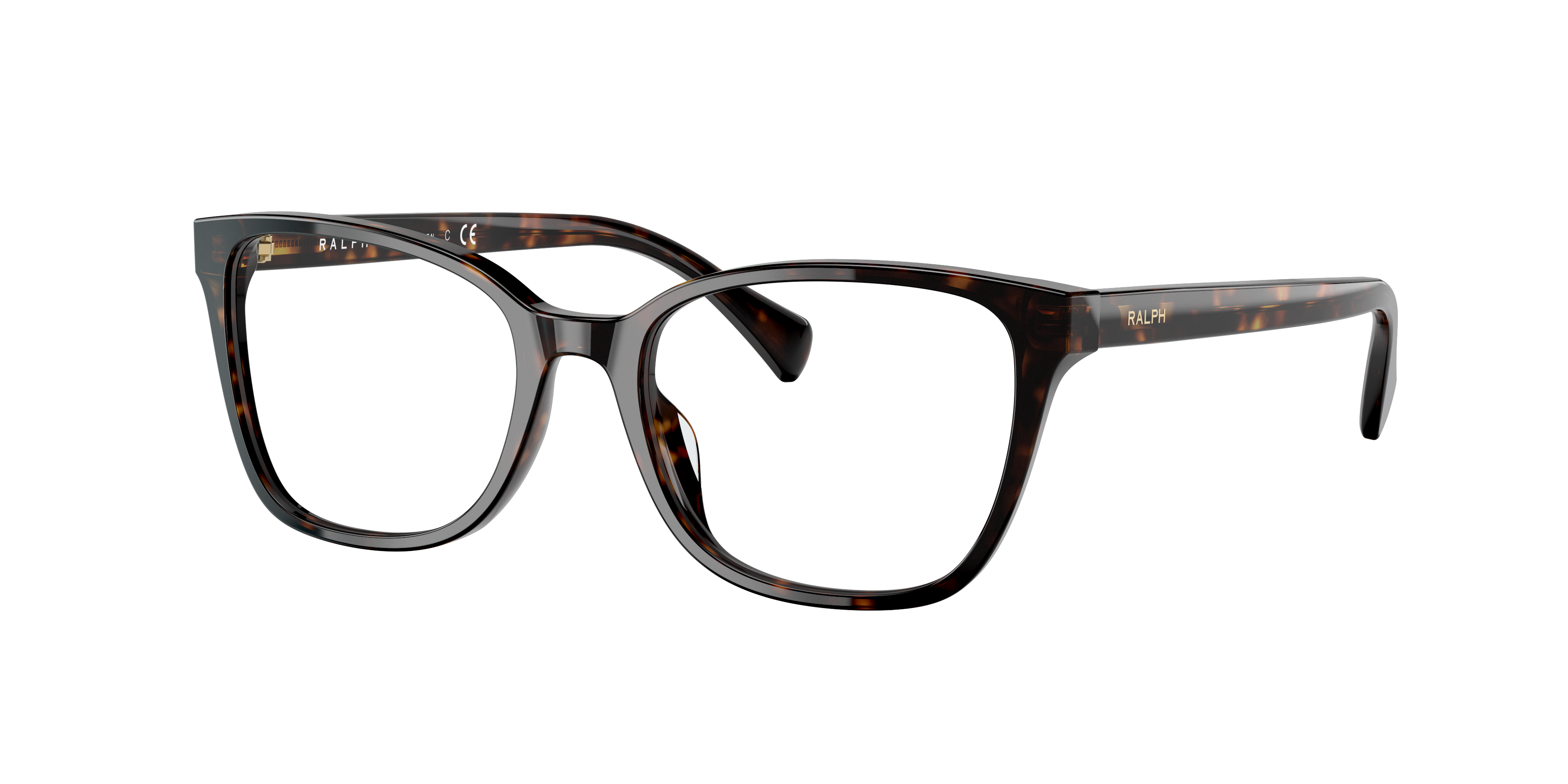 Ralph by Ralph Lauren RA7137U - Shiny Dark Havana, three-quarter view #Colour_Shiny Dark Havana