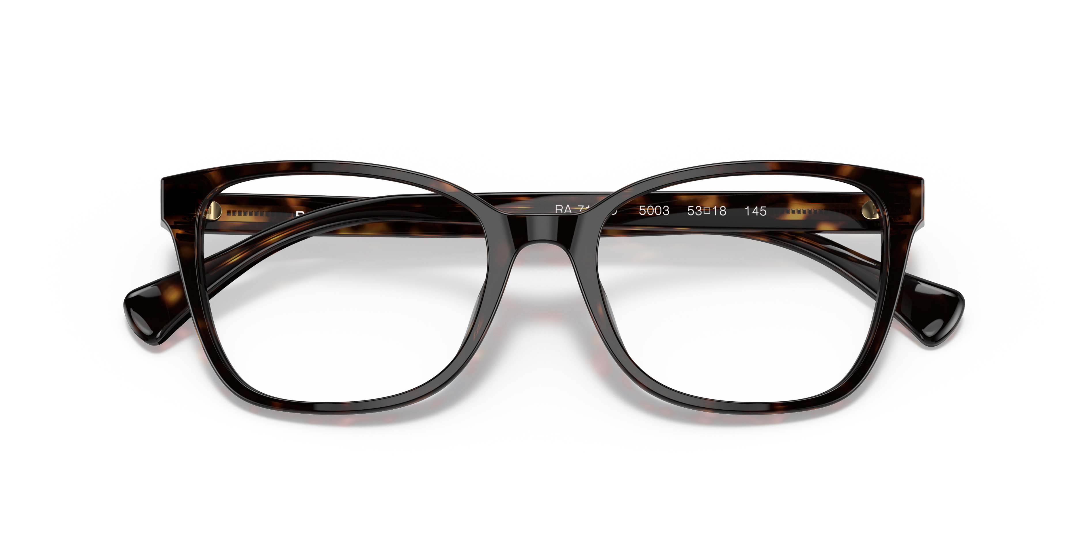 Ralph by Ralph Lauren RA7137U - Shiny Dark Havana, front detail view #Colour_Shiny Dark Havana