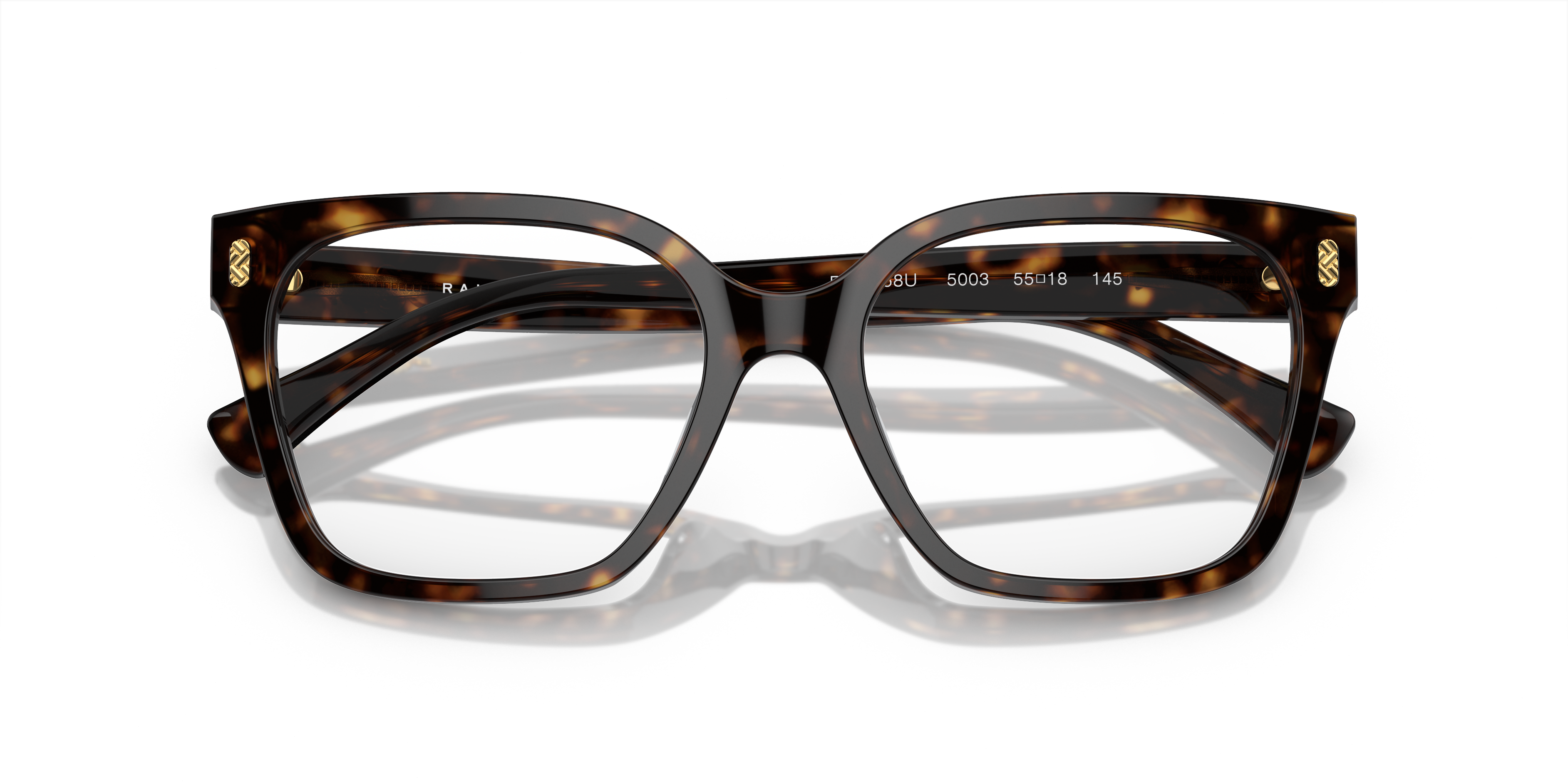 Ralph by Ralph Lauren RA7158U - Shiny Dark Havana, front detail view #Colour_Shiny Dark Havana