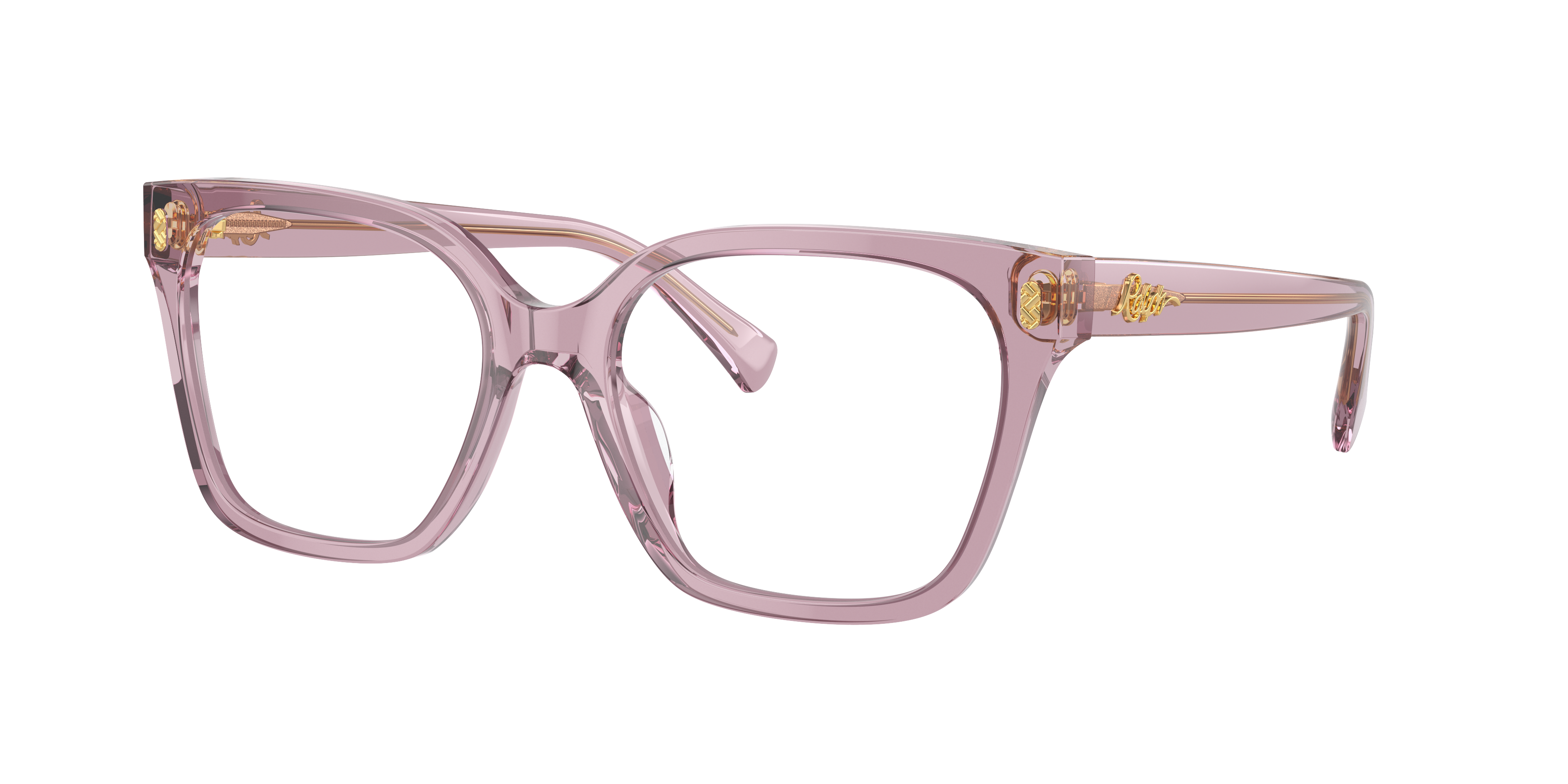 Ralph by Ralph Lauren RA7158U - Shiny Transparent Violet, three-quarter view #Colour_Shiny Transparent Violet