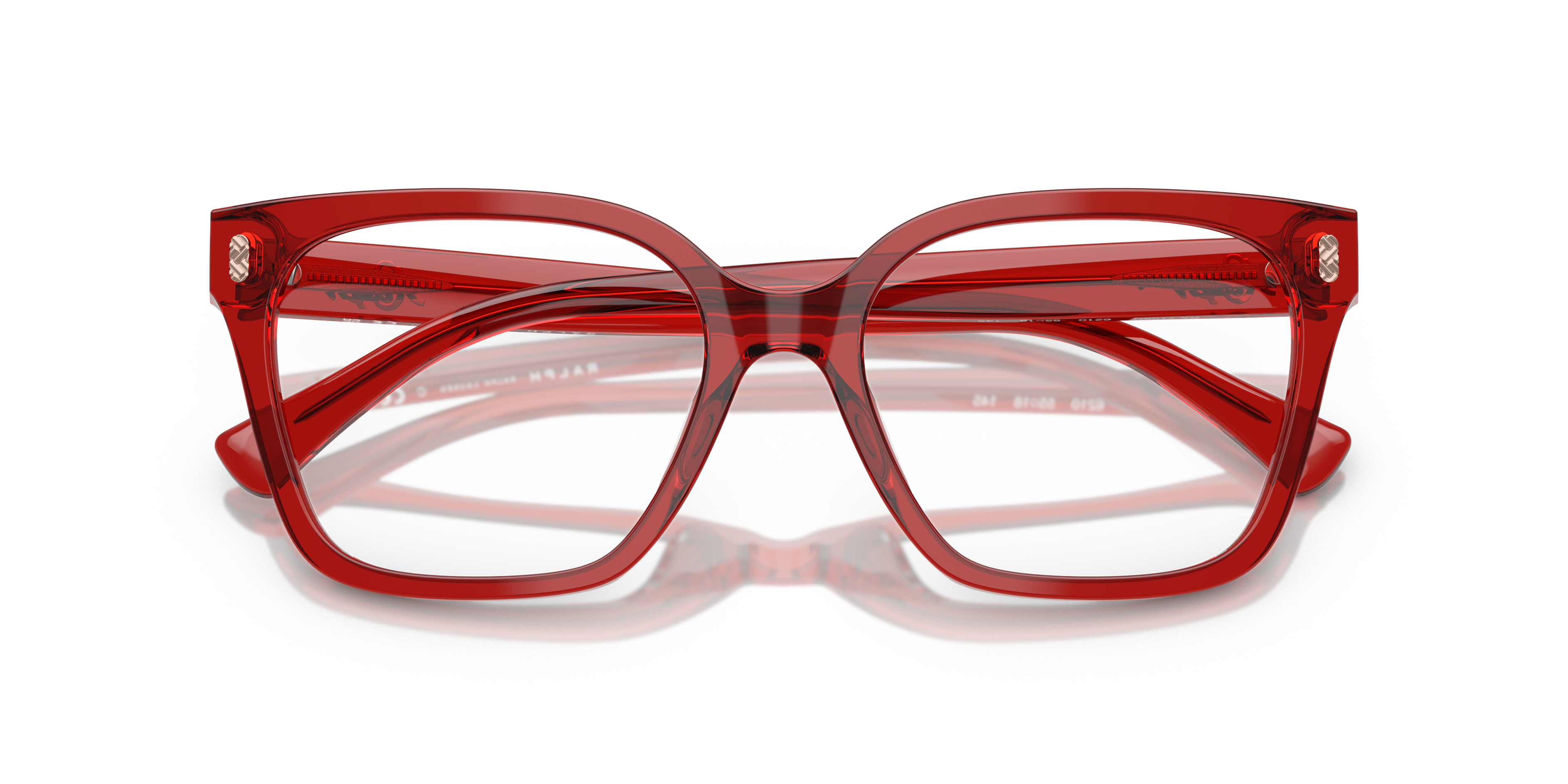 Ralph by Ralph Lauren RA7158U - Shiny Transparent Burgundy, front detail view #Colour_Shiny Transparent Burgundy