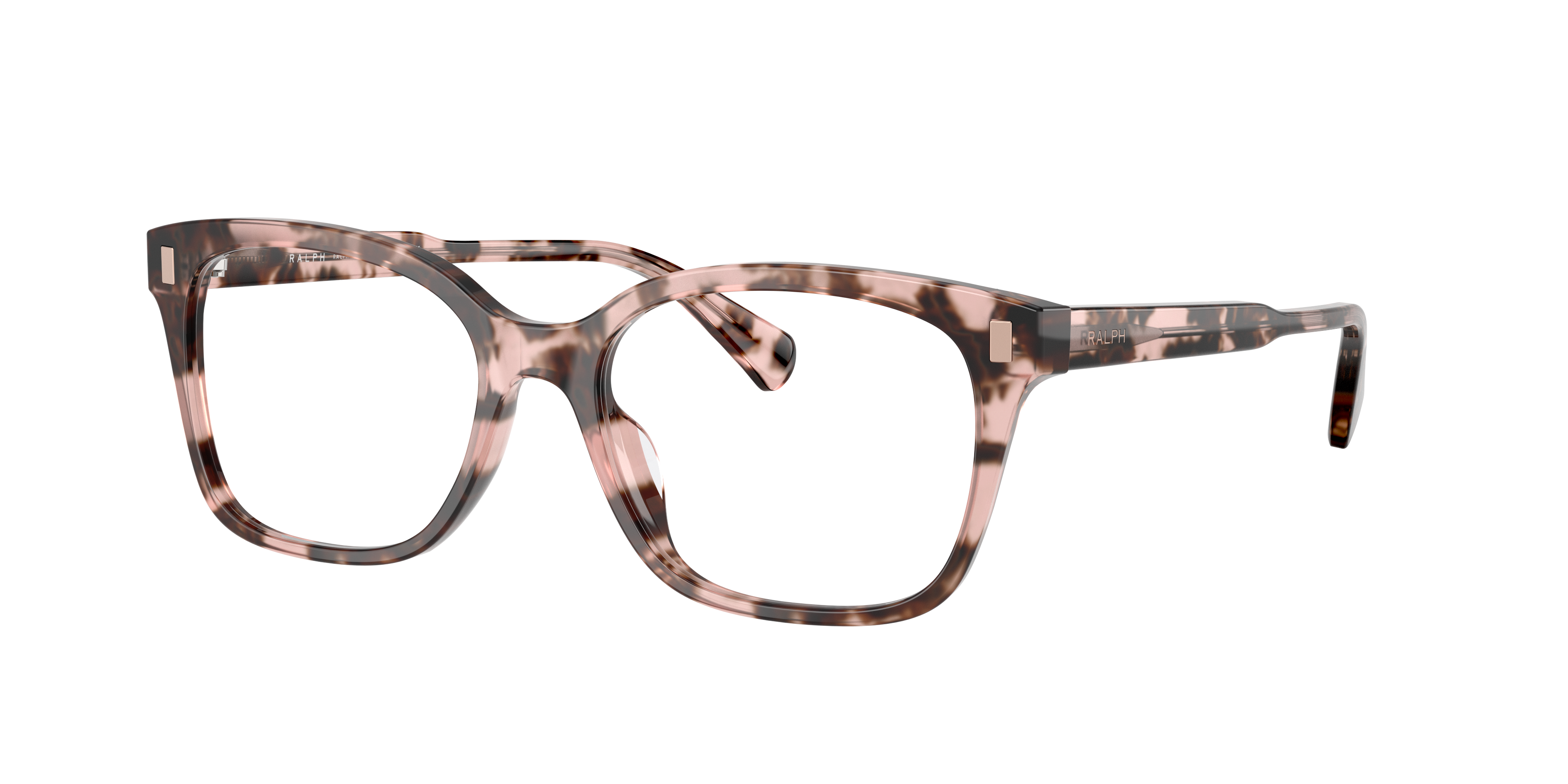 Ralph by Ralph Lauren RA7174U - Shiny Rose Havana, three-quarter view #Colour_Shiny Rose Havana