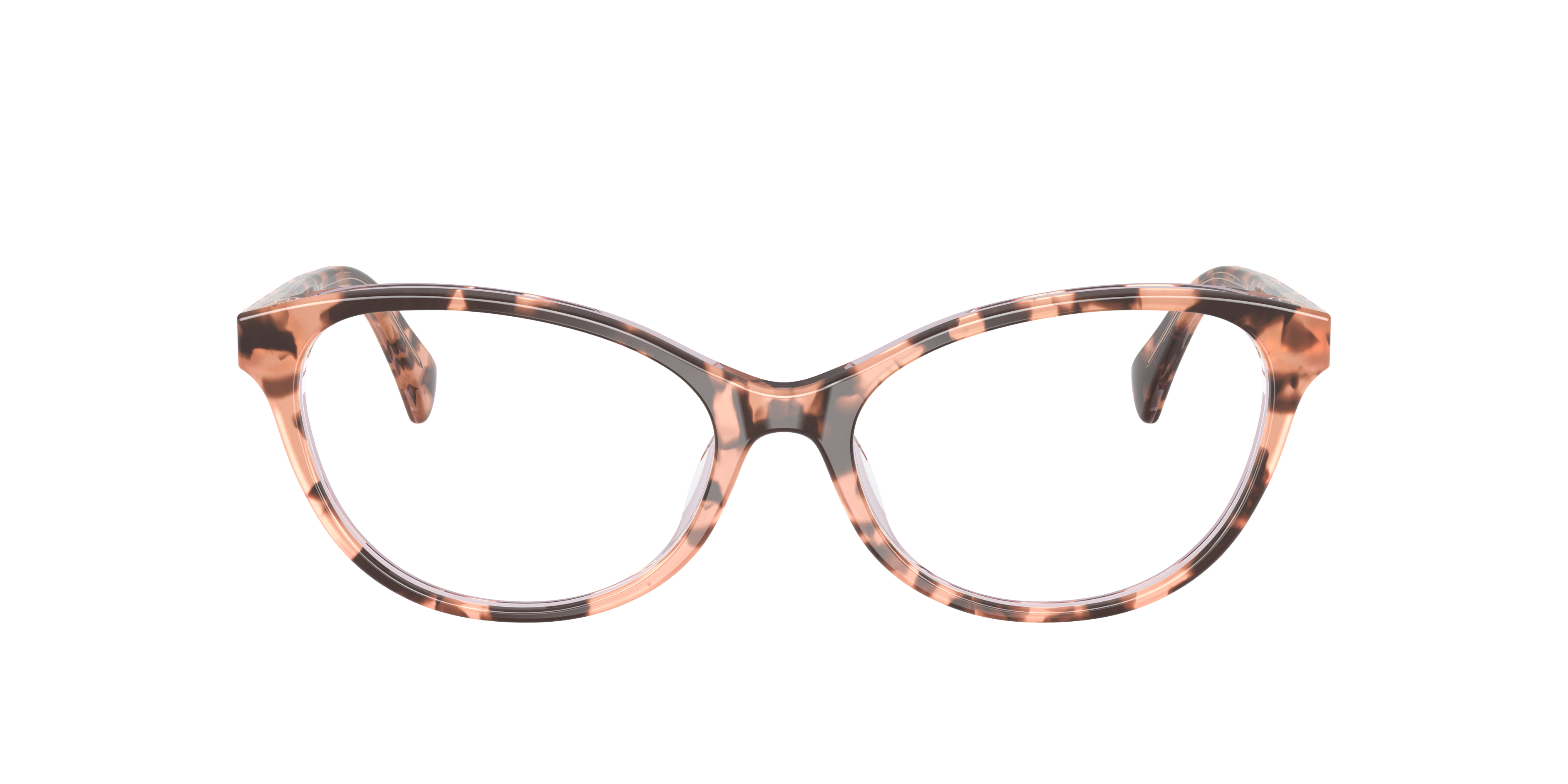 Ralph by Ralph Lauren RA7186U - Transparent Pink Havana, front view #Colour_Transparent Pink Havana