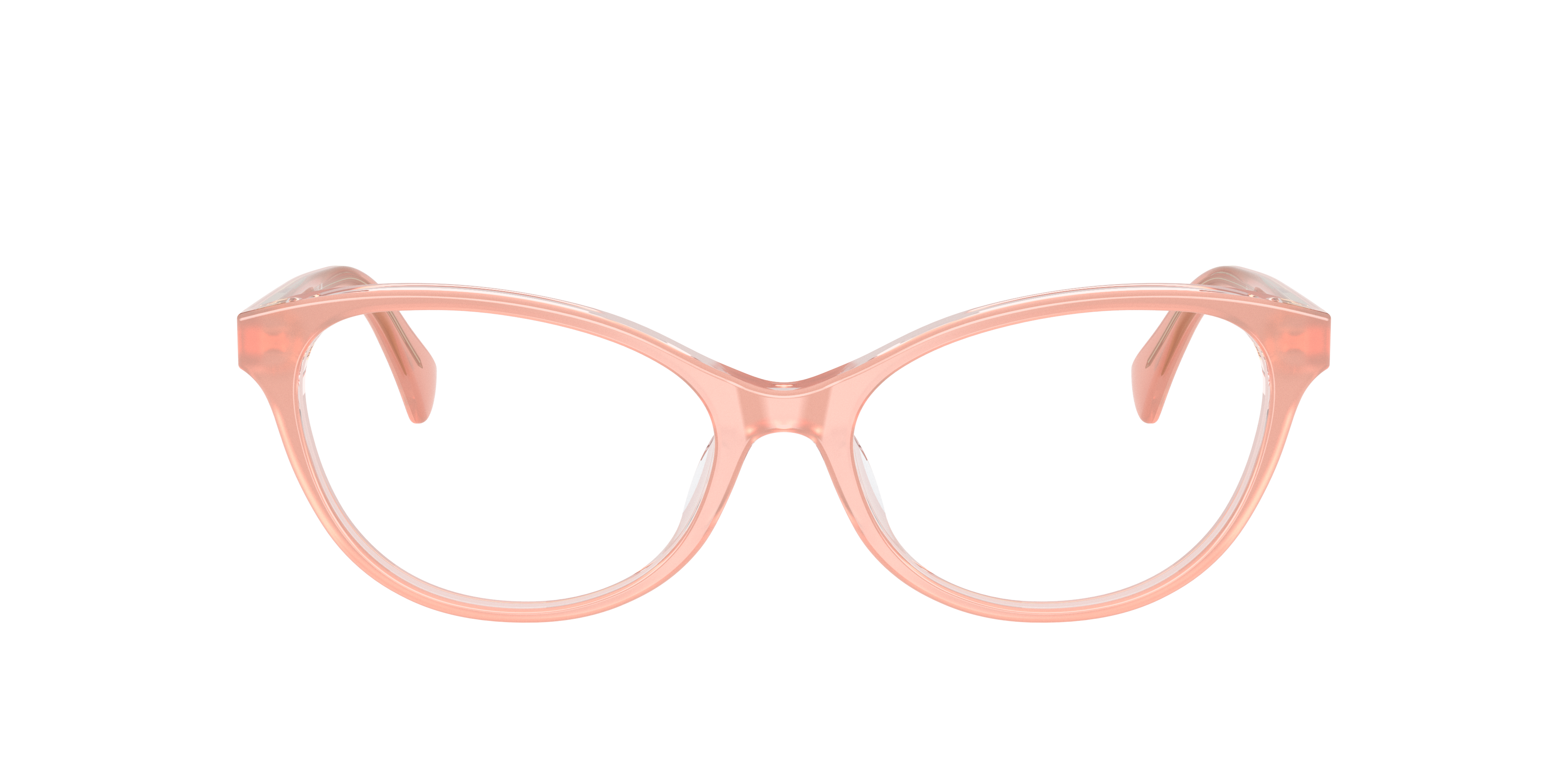 Ralph by Ralph Lauren RA7186U - Peach Transparent, front view #Colour_Peach Transparent
