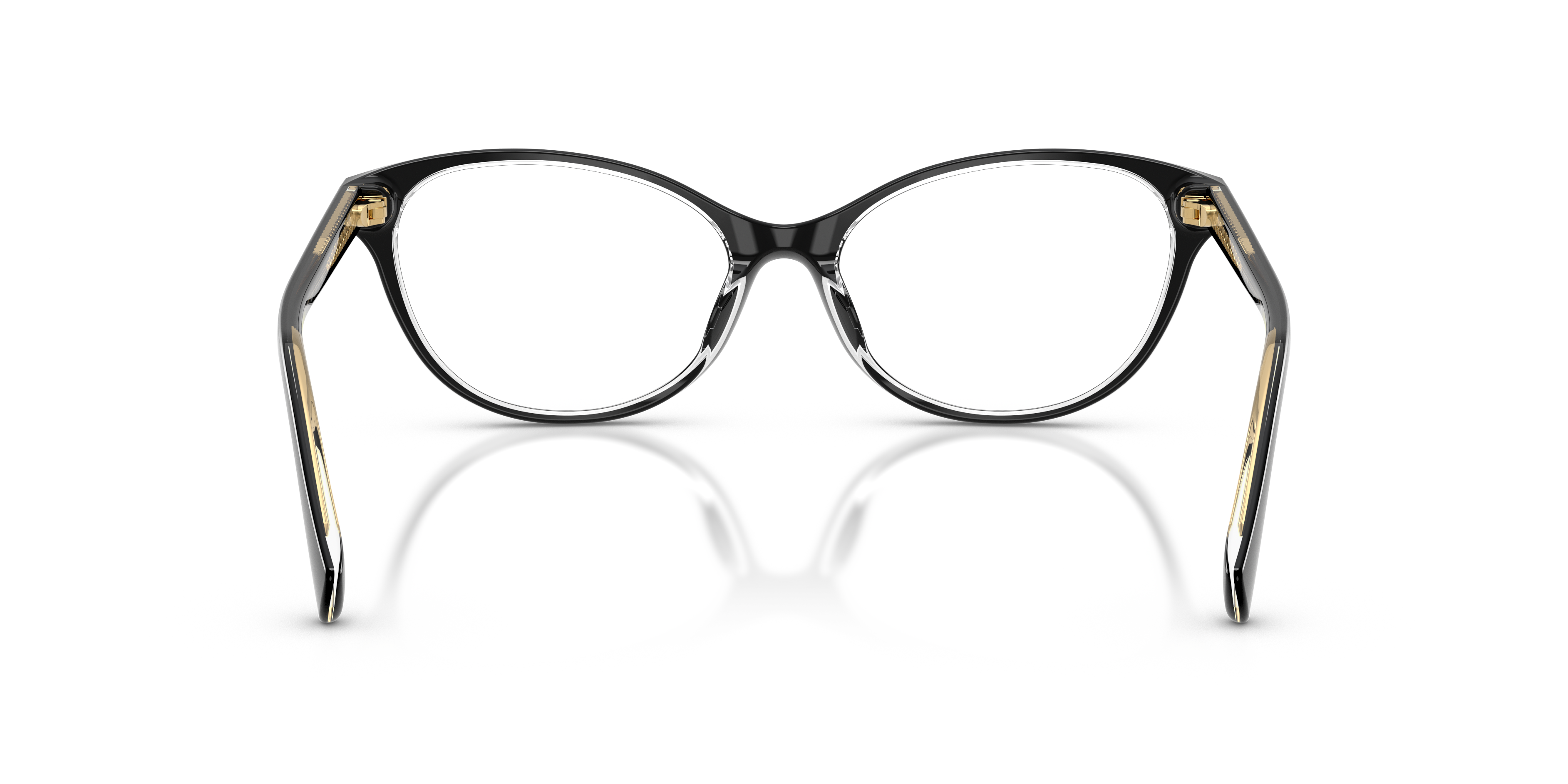 Ralph by Ralph Lauren RA7186U - Black On Transparent, back view #Colour_Black On Transparent