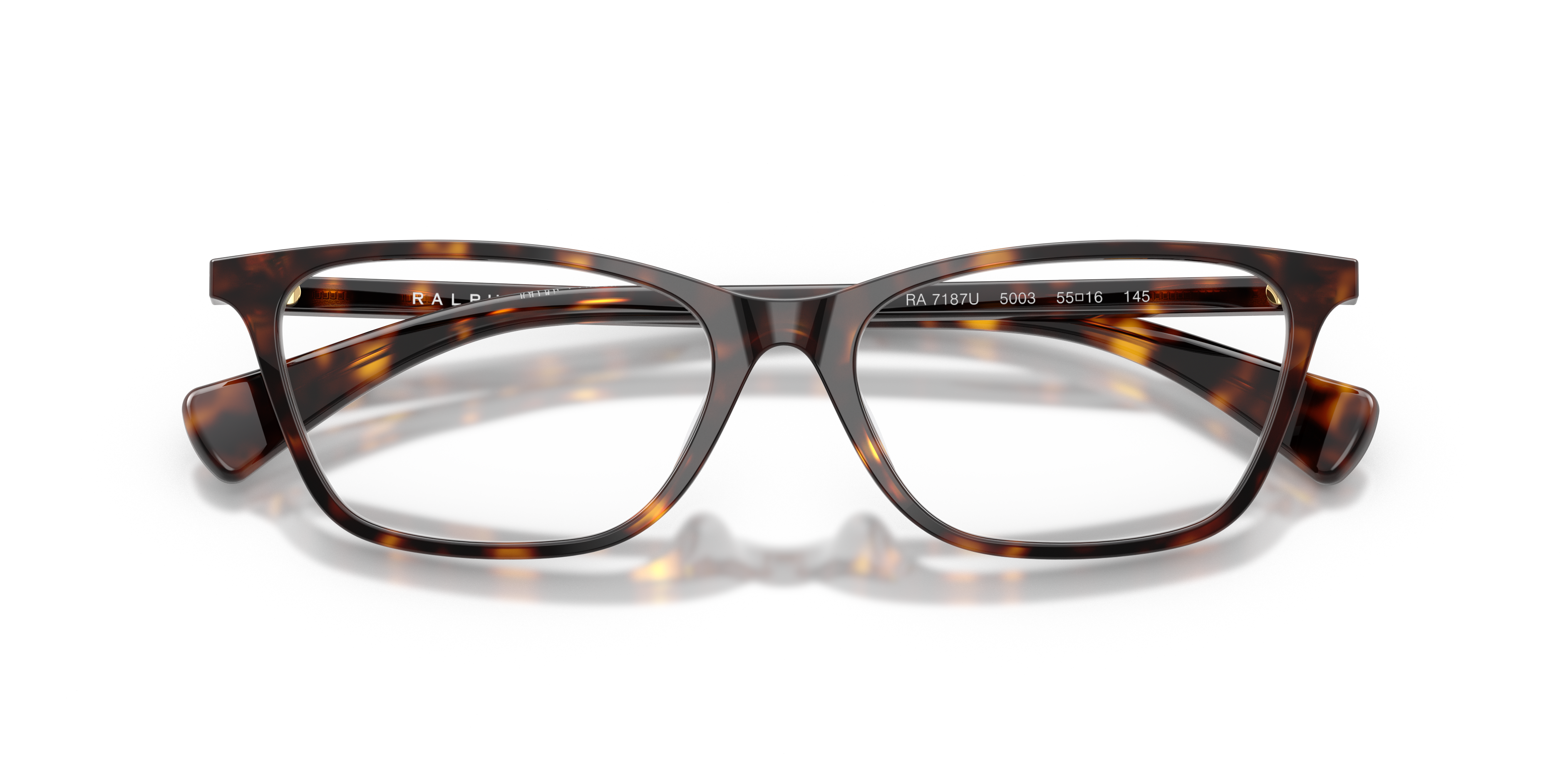 Ralph by Ralph Lauren RA7187U - Shiny Dark Havana, front detail view #Colour_Shiny Dark Havana