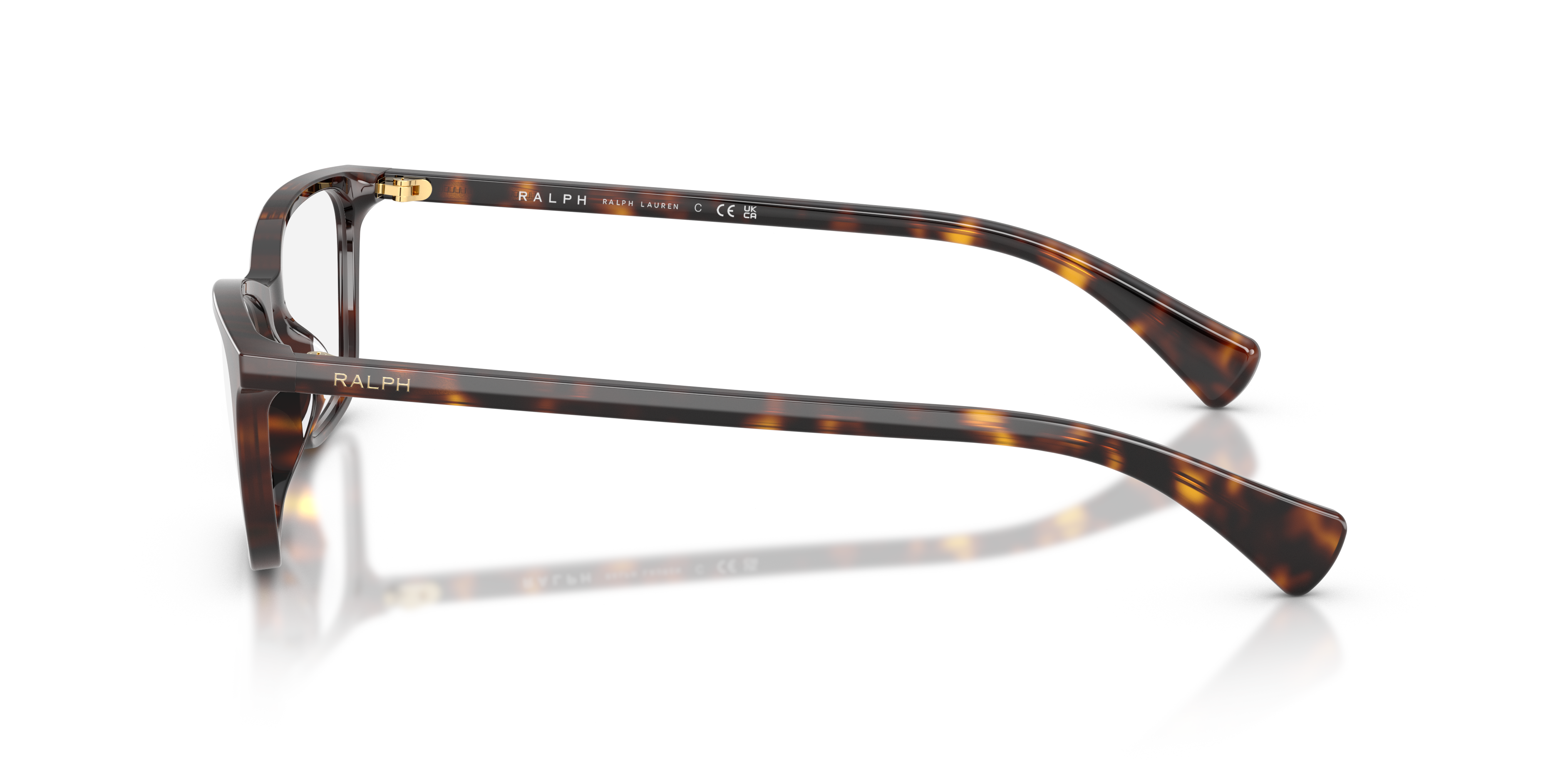 Ralph by Ralph Lauren RA7187U - Shiny Dark Havana, side view #Colour_Shiny Dark Havana