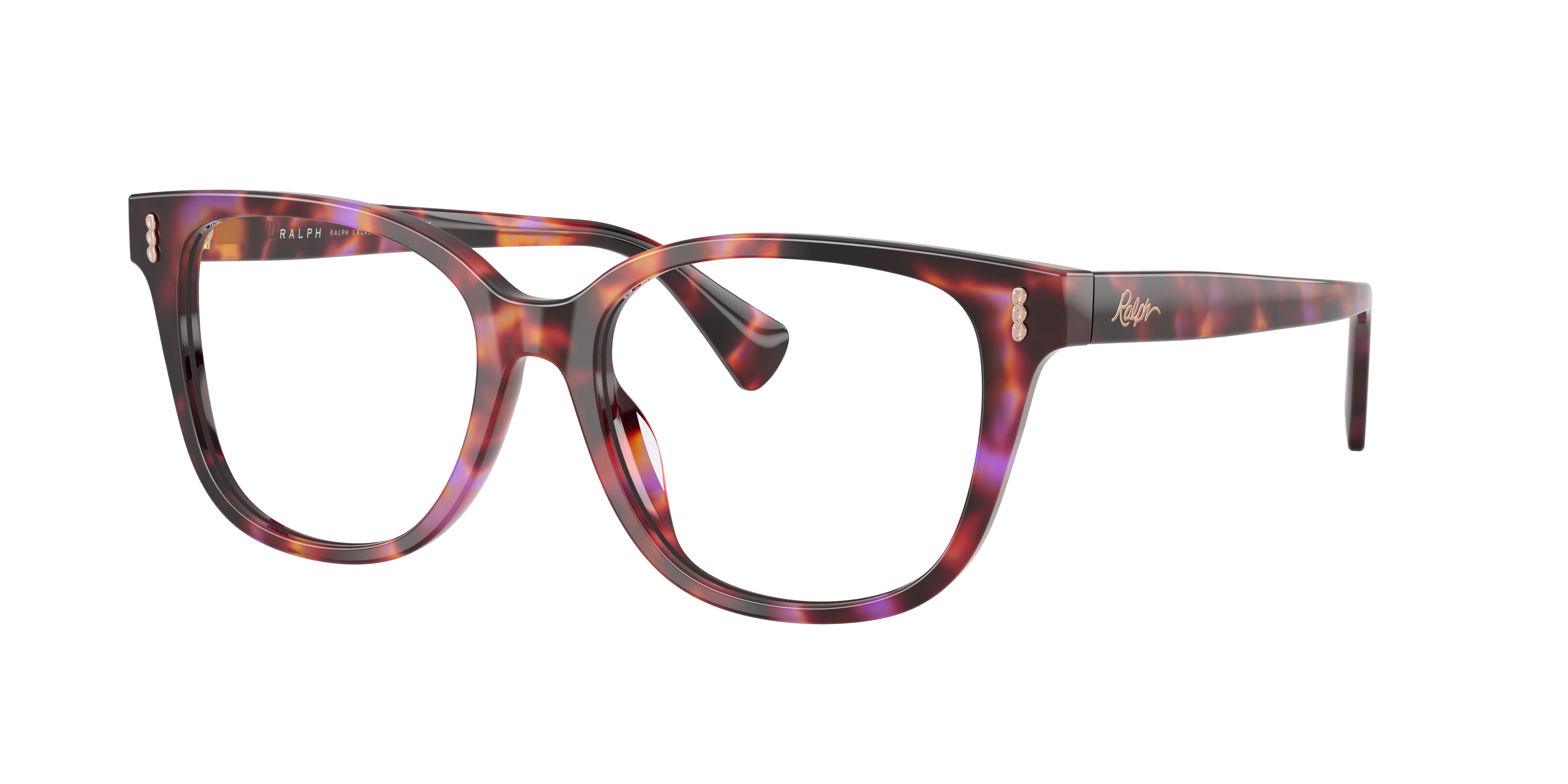 Ralph by Ralph Lauren RA7196U - Violet Havana, three-quarter view #Colour_Violet Havana
