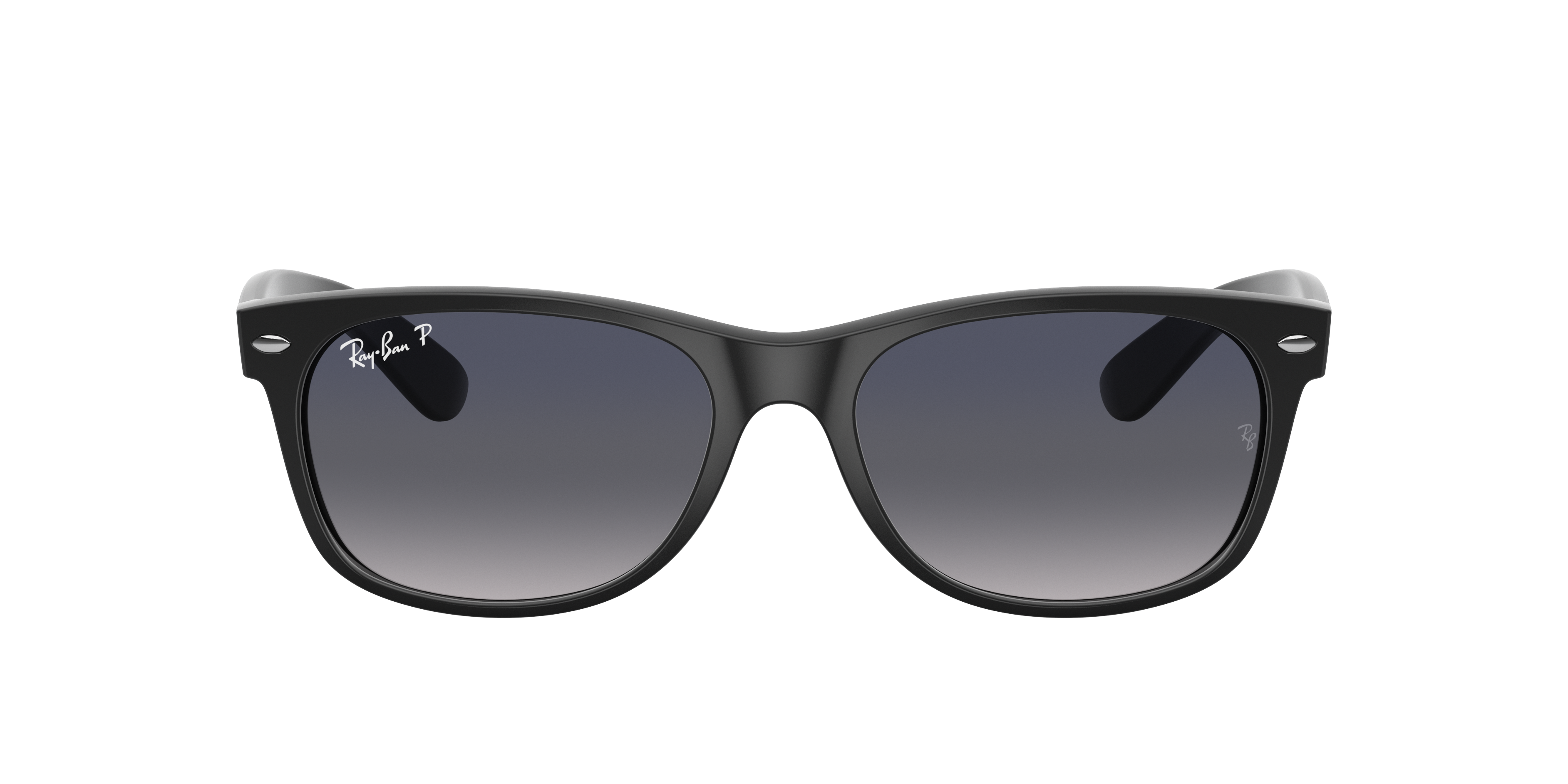 Ray-Ban New Wayfarer RB2132 in Black (601S78), front view #Colour_Black (601S78)