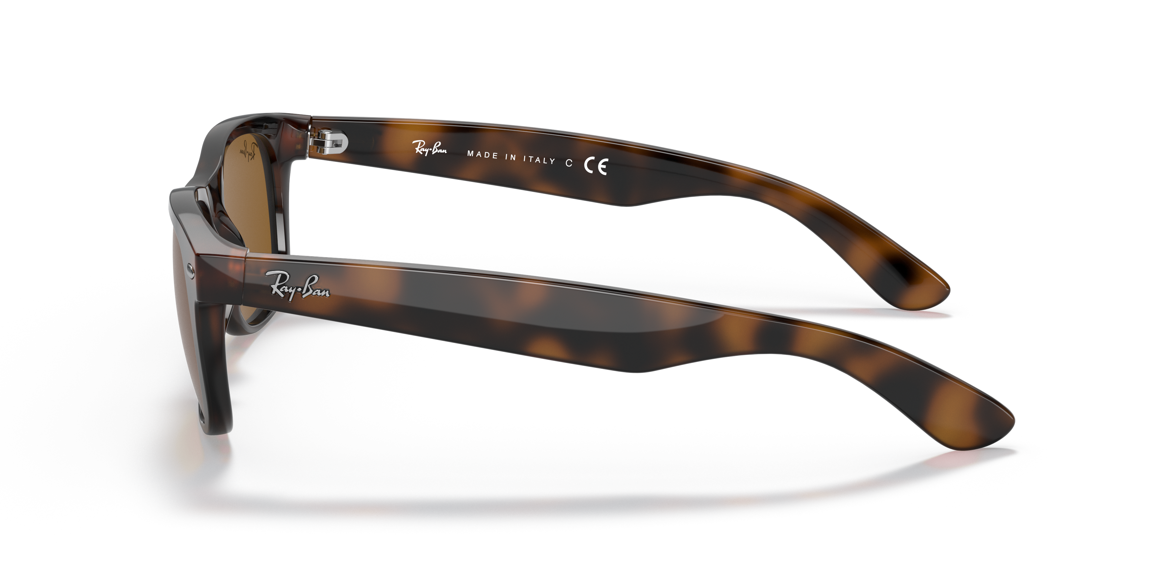 Ray-Ban New Wayfarer RB2132 in Light Havana, side view #Colour_Light Havana