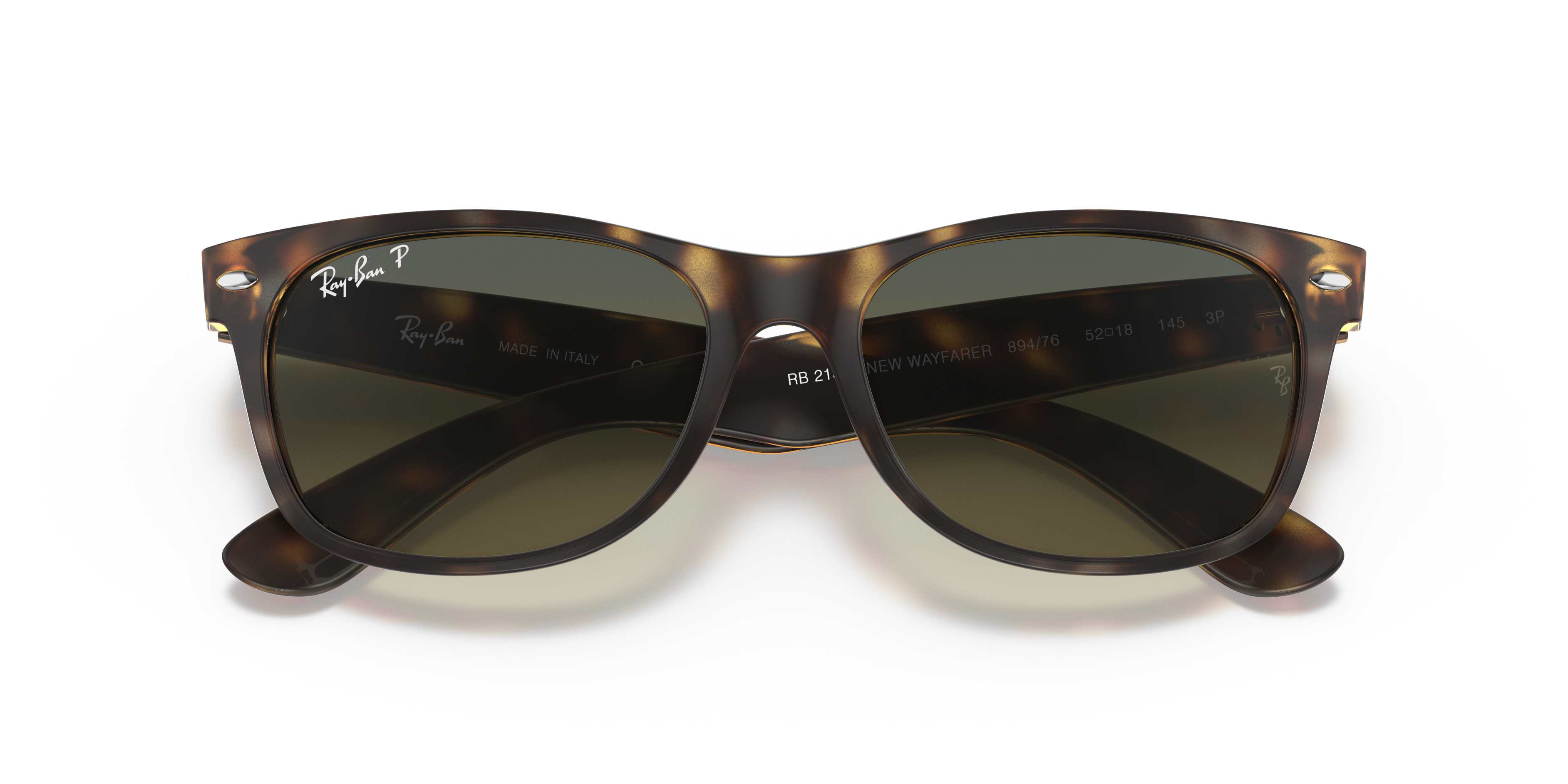 Ray-Ban New Wayfarer RB2132 in Havana, front detail view #Colour_Havana